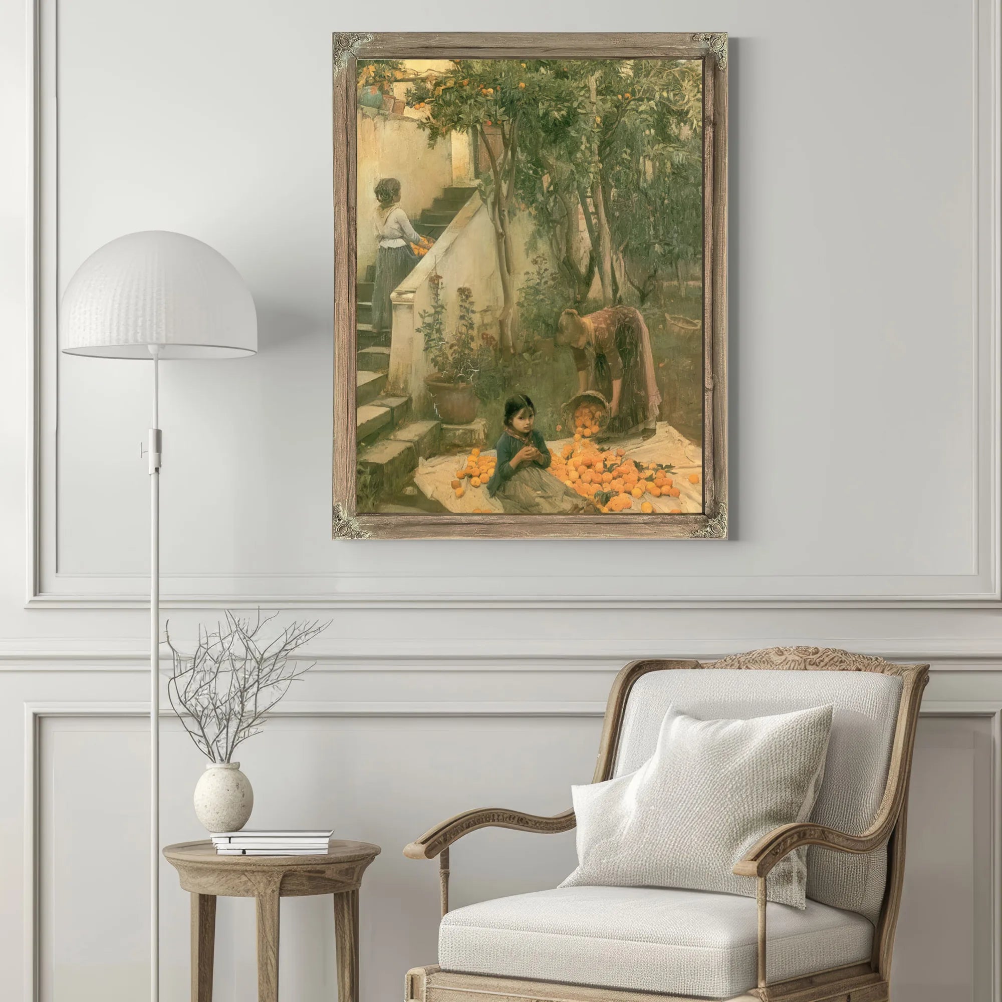 The Orange Gatherers By John Waterhouse Fine Art Print