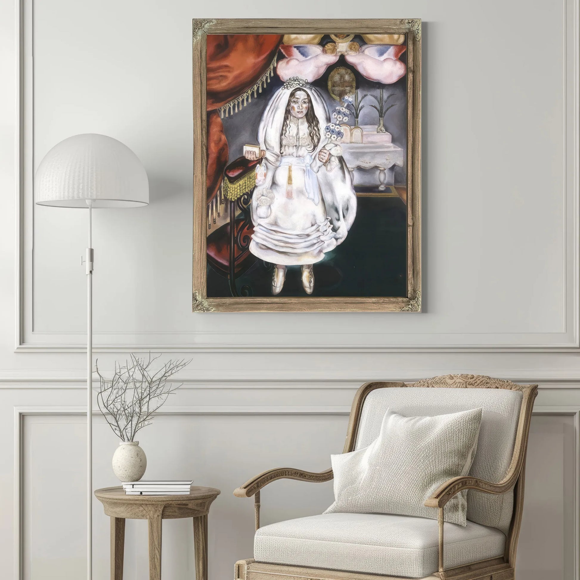 Girl At Her First Communion 1914 By Maria Blanchard Fine Art Print