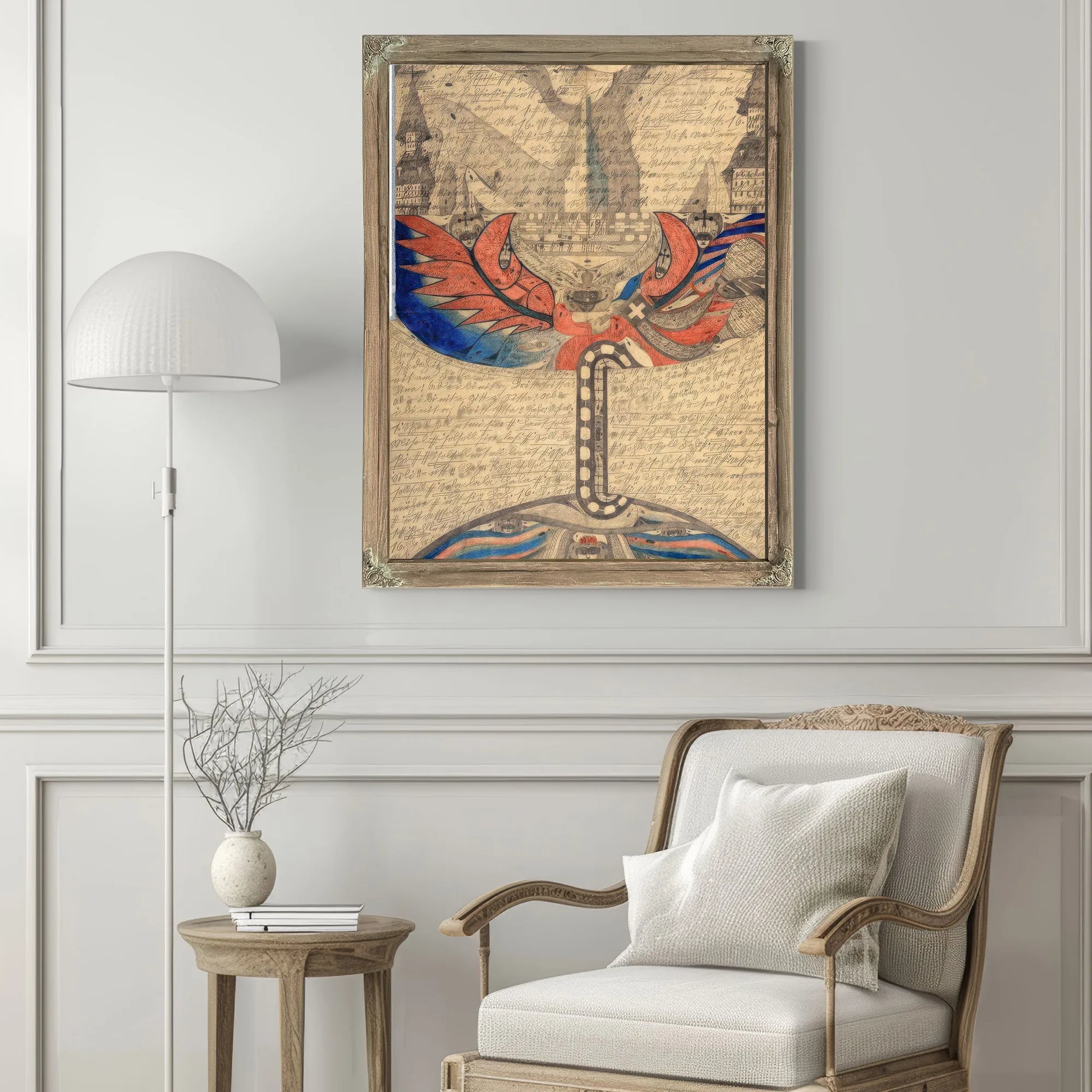 The St Adolf Ship In The Great Eastern Sea 1918 By Adolf Wolfli Fine Art Print