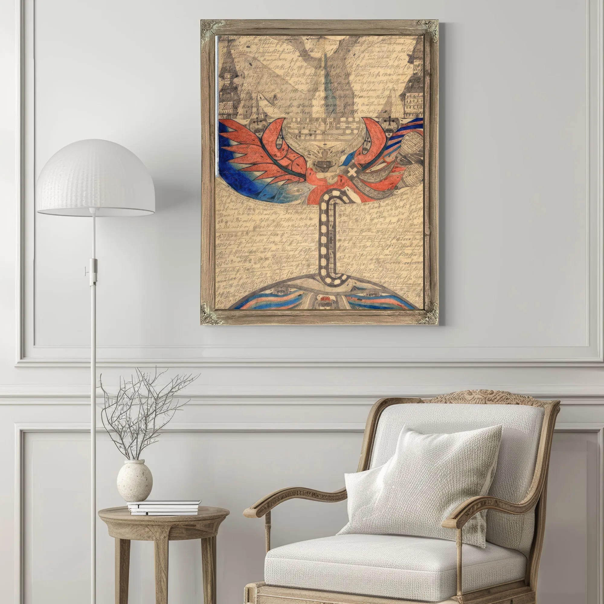 The St Adolf Ship In The Great Eastern Sea 1918 By Adolf Wolfli Fine Art Print