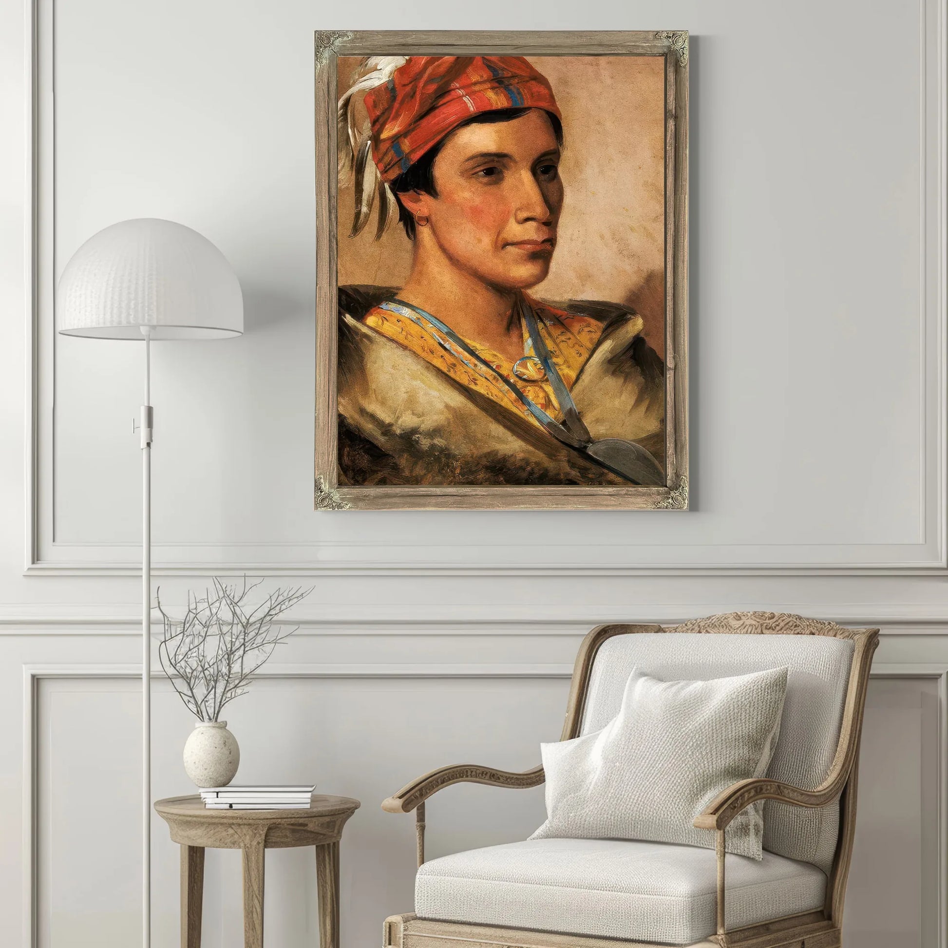 Bread, Chief Of The Tribe By George Catlin Fine Art Print