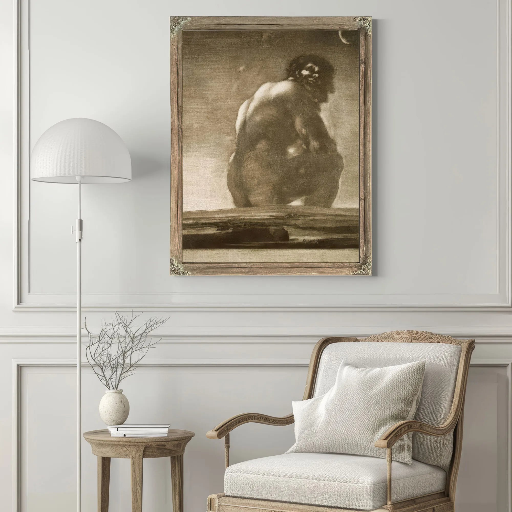 Seated Giant By Francisco De Goya Fine Art Print