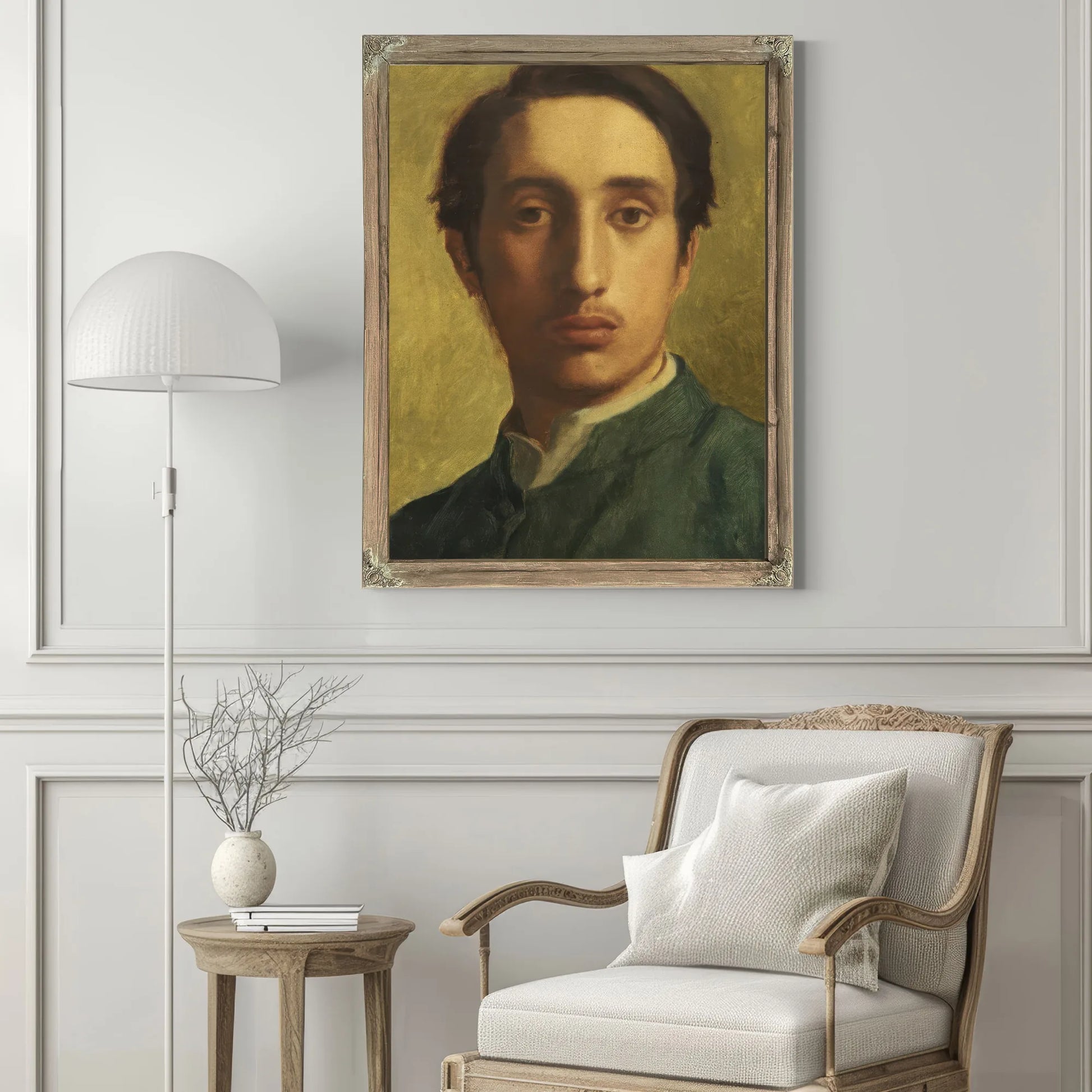 Degas In A Green Waistcoat By Edgar Degas Fine Art Print