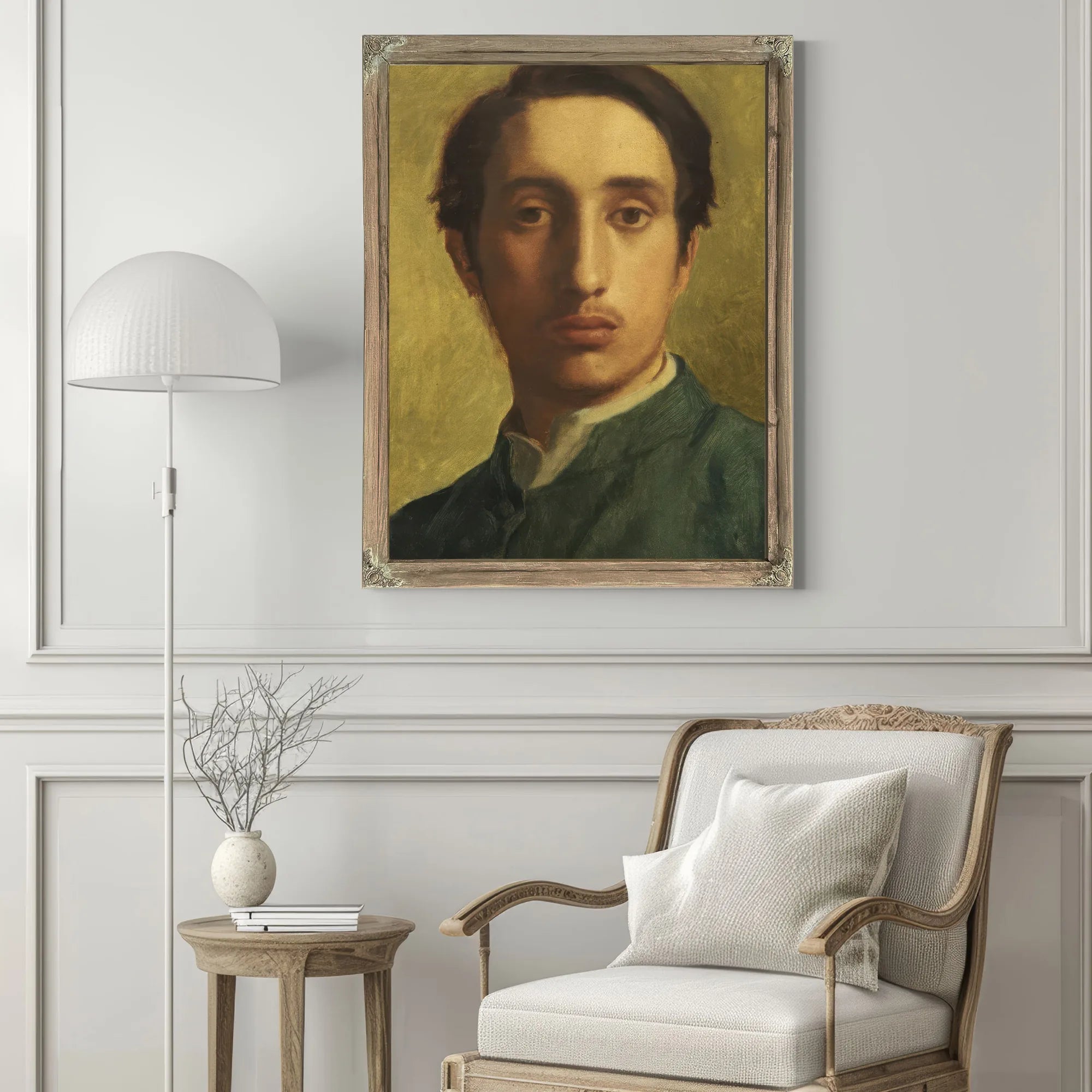 Degas In A Green Waistcoat By Edgar Degas Fine Art Print