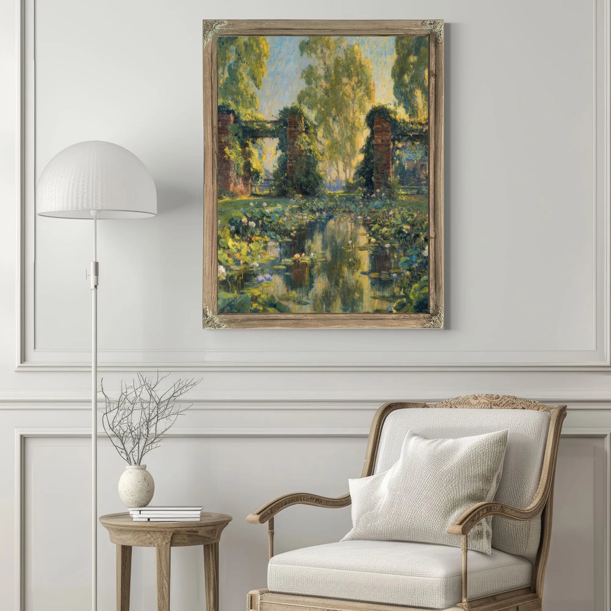 The Lotus Pool, El Encanto, Santa Barbara By Colin Campbell Cooper Fine Art Print