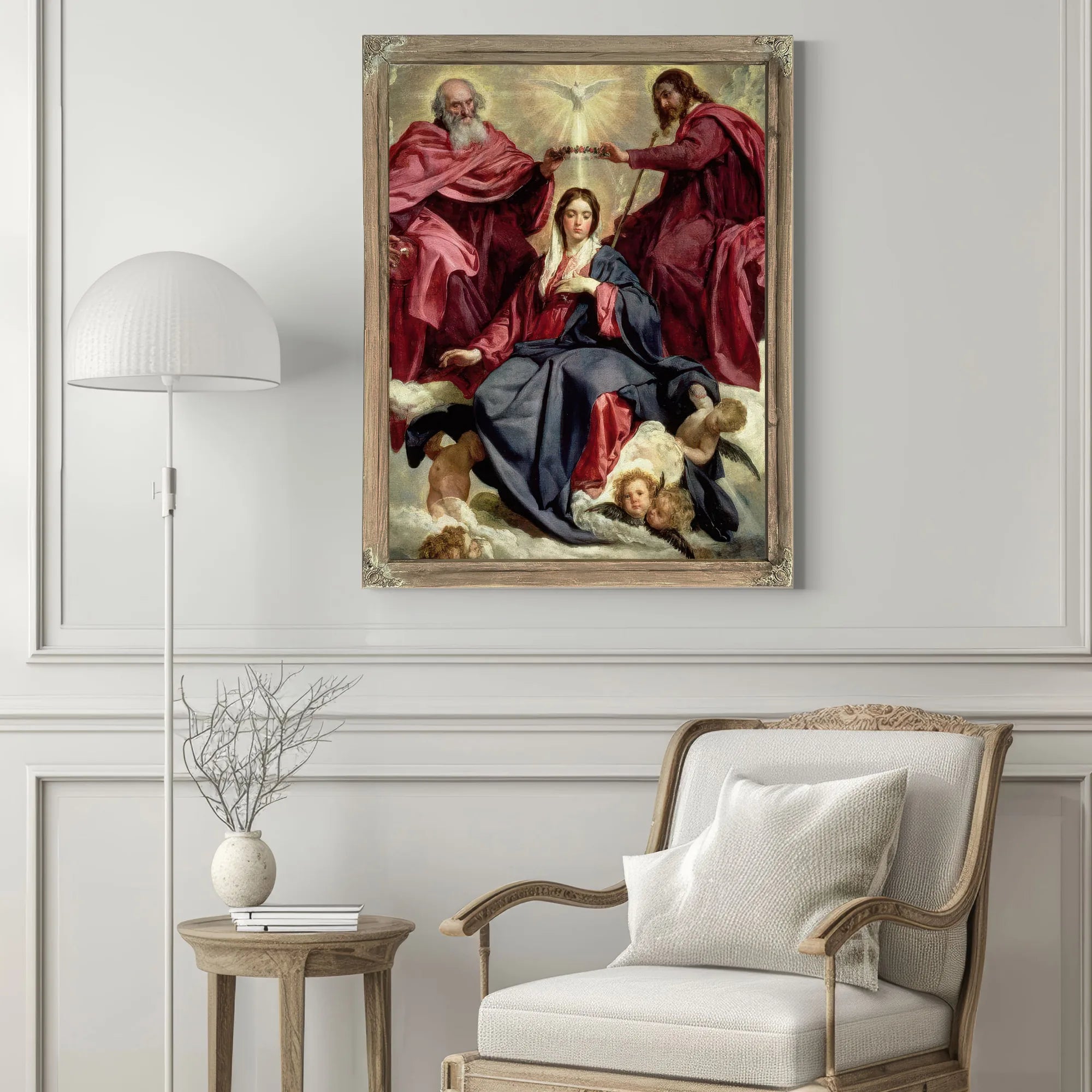 Coronation Of The Virgin By Diego Velazquez Fine Art Print