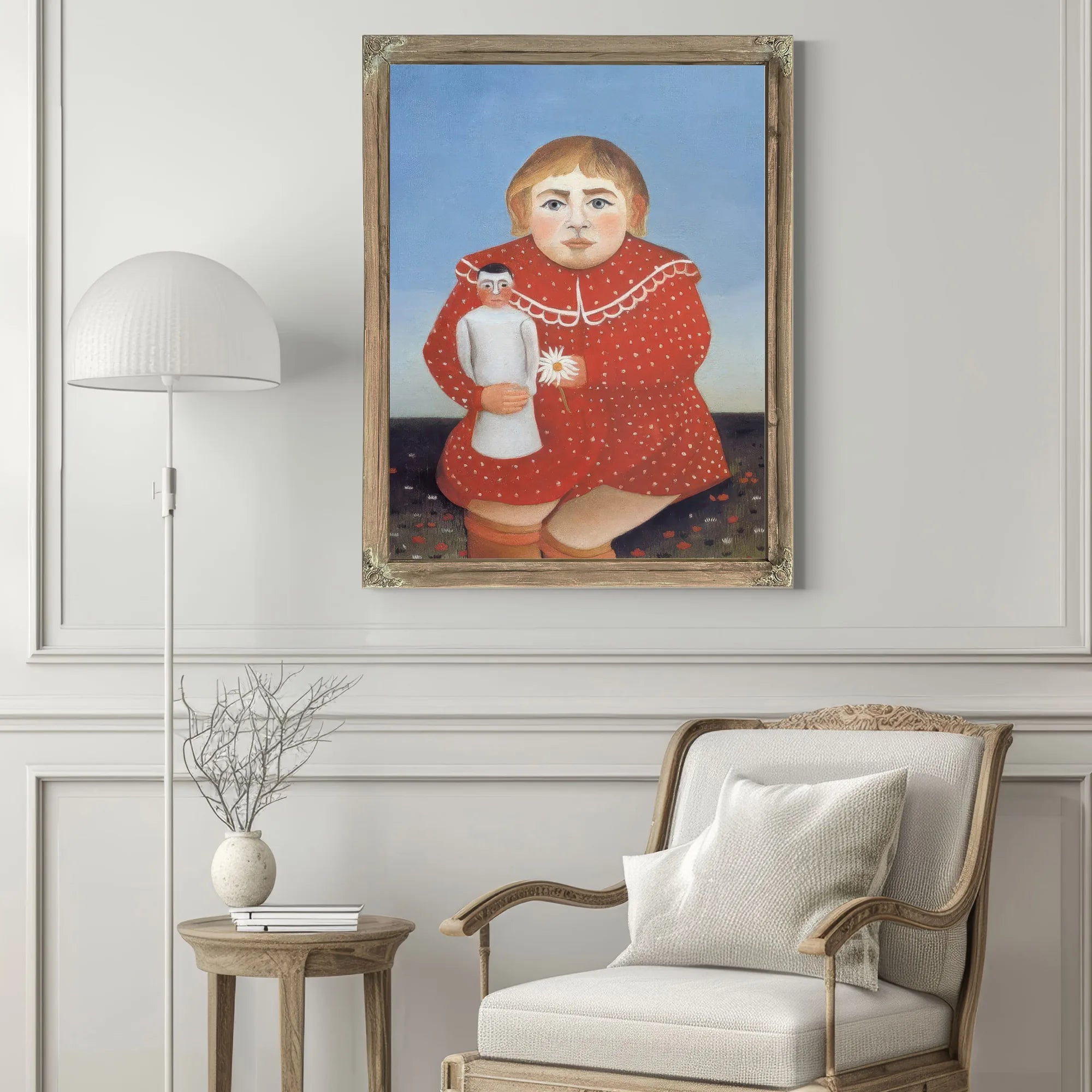 Portrait Of A Child About 1905 By Henri Rousseau Fine Art Print