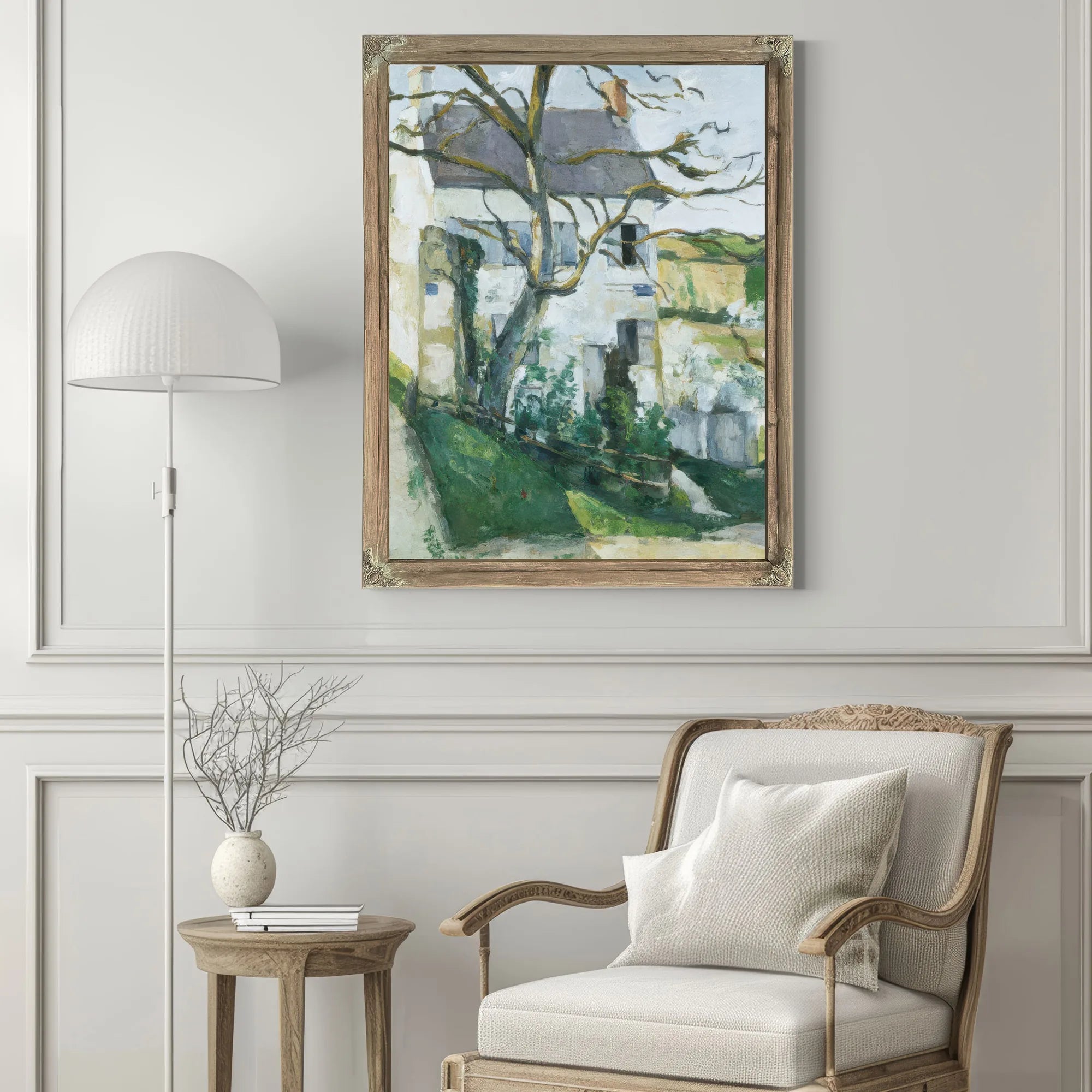 House And Tree By Paul Cezanne Fine Art Print