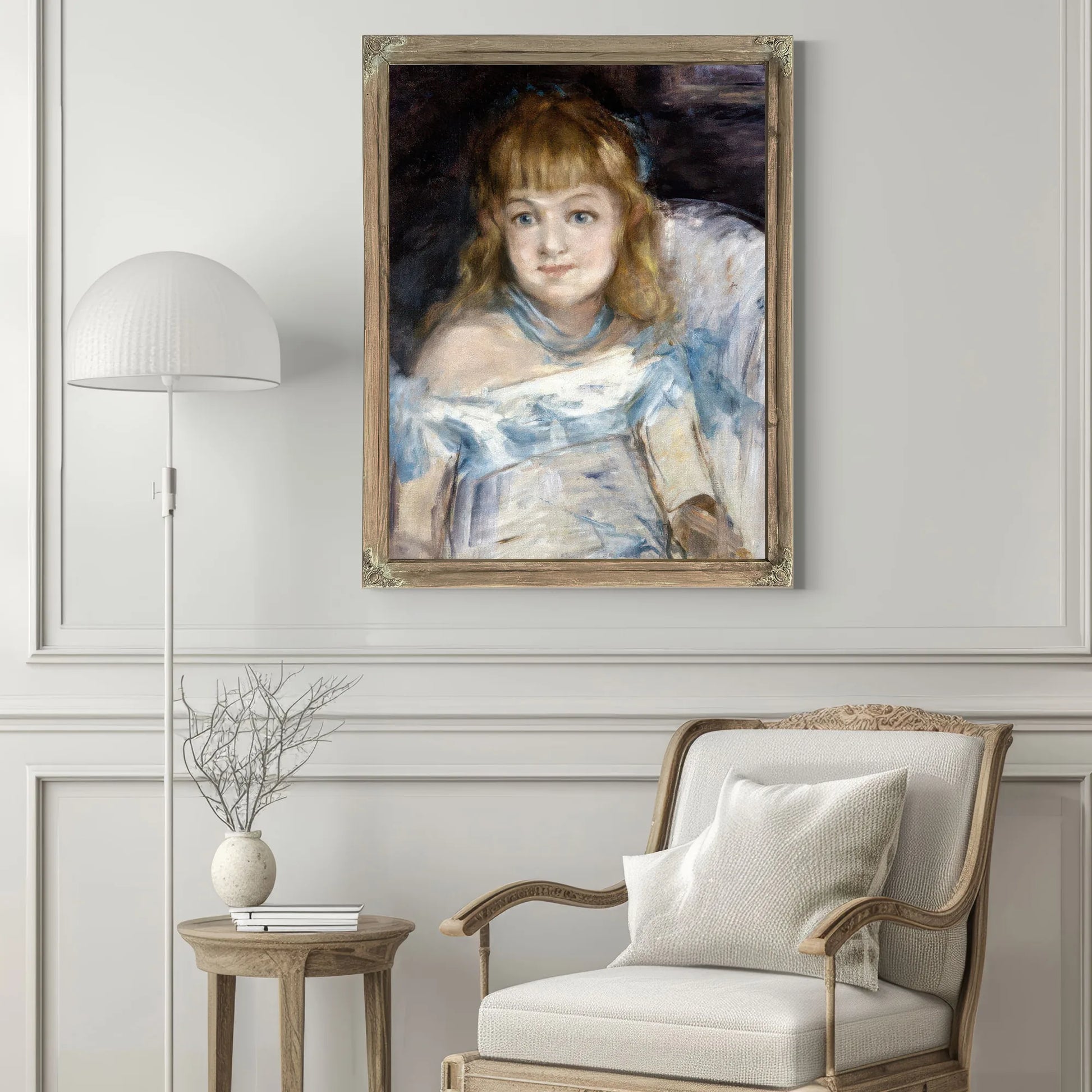 Little Girl In An Armchair By Edouard Manet Fine Art Print