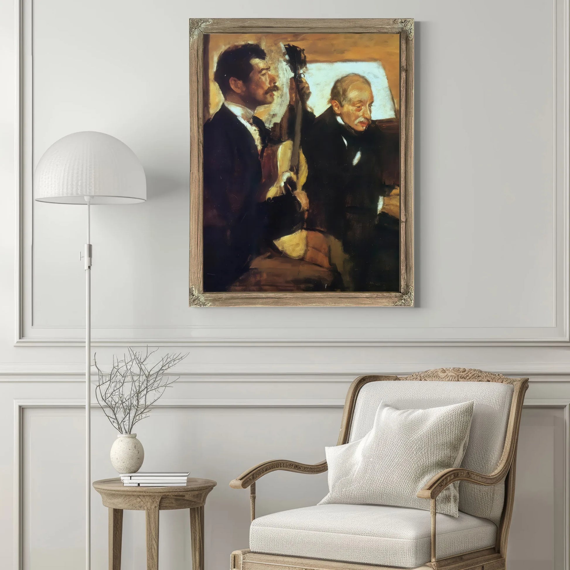 Degas Father Listening To Pagans By Edgar Degas Fine Art Print