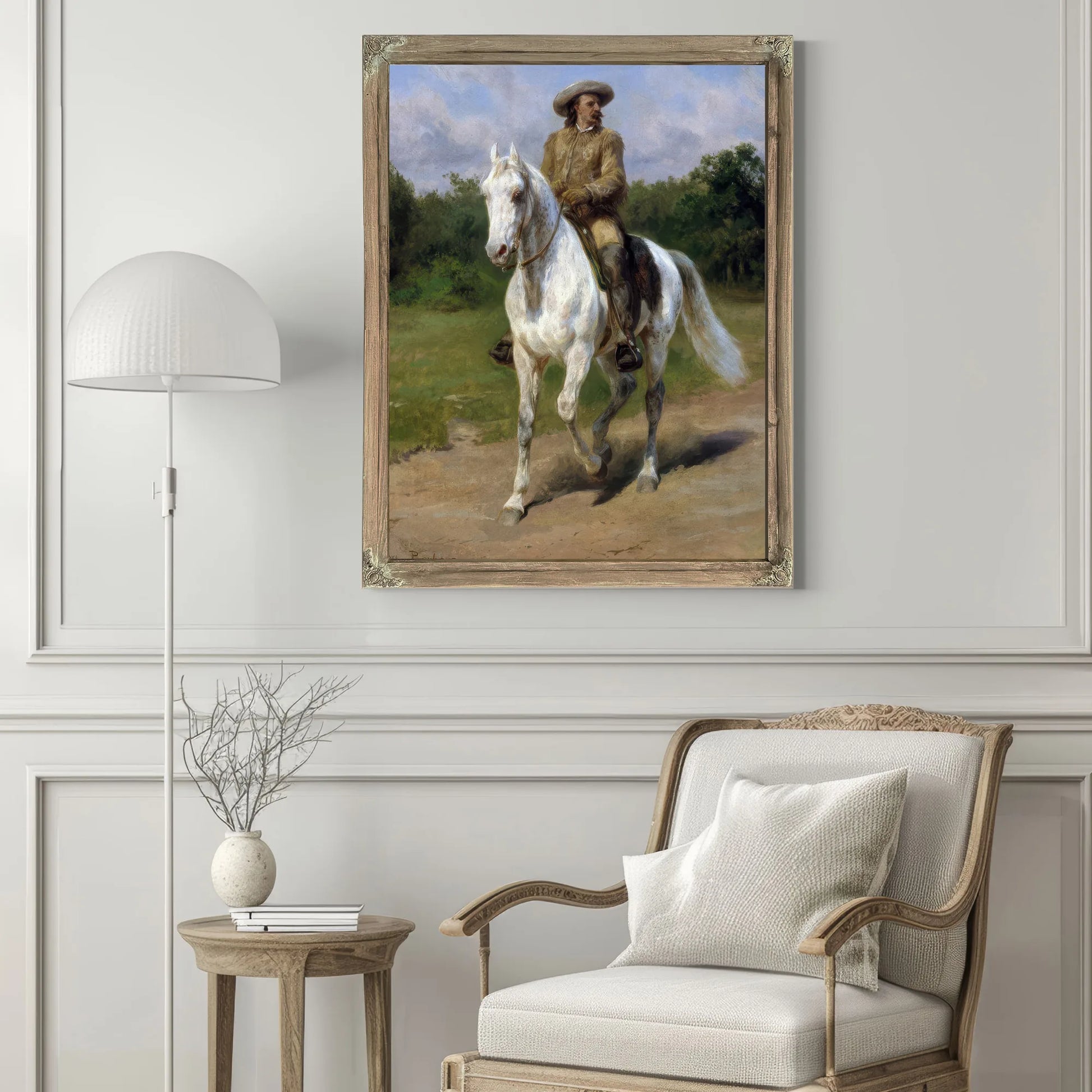 Col. William F. (Buffalo Bill) Cody By Rosa Bonheur Fine Art Print