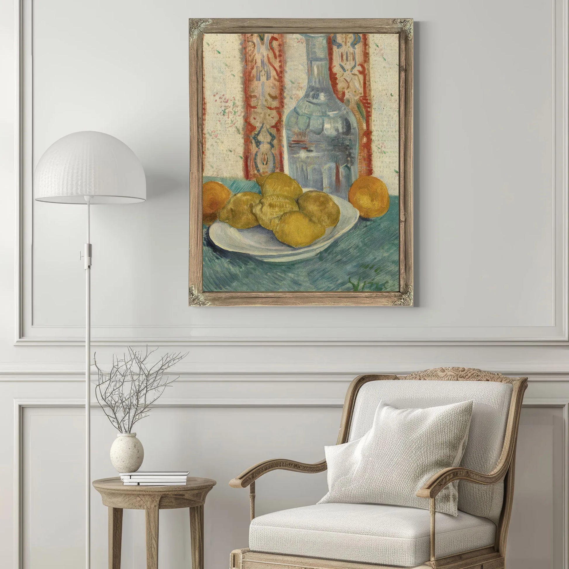Carafe And Dish With Citrus Fruit By Vincent Van Gogh Fine Art Print