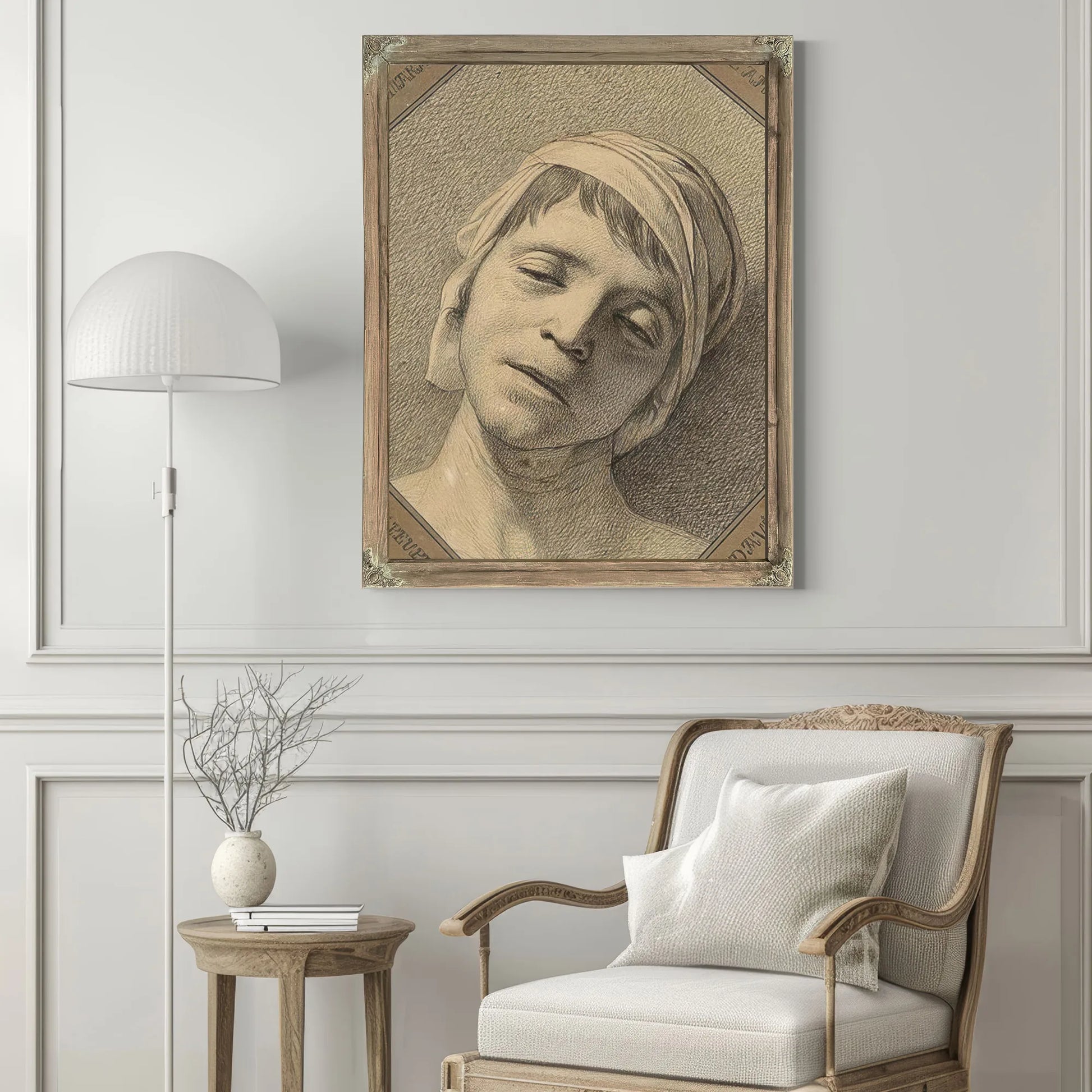 David Marat By Jacques Louis David Fine Art Print