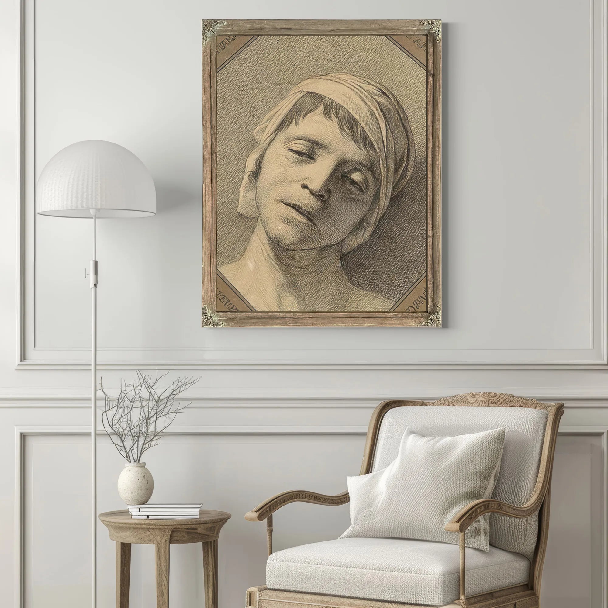 David Marat By Jacques Louis David Fine Art Print