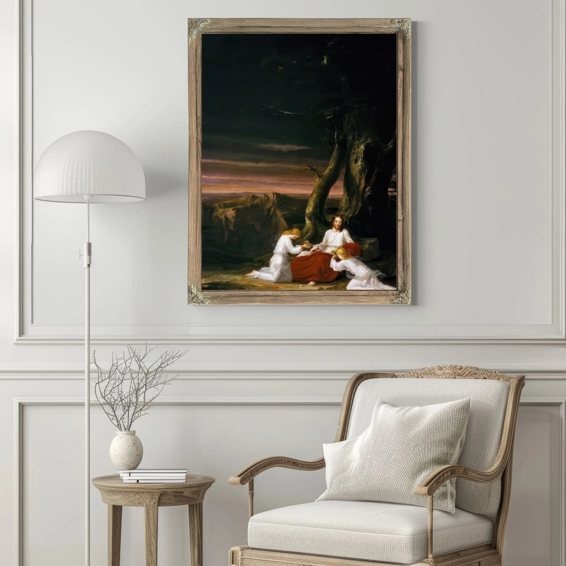 Angels Ministering To Christ In The Wilderness By Thomas Cole Fine Art Print