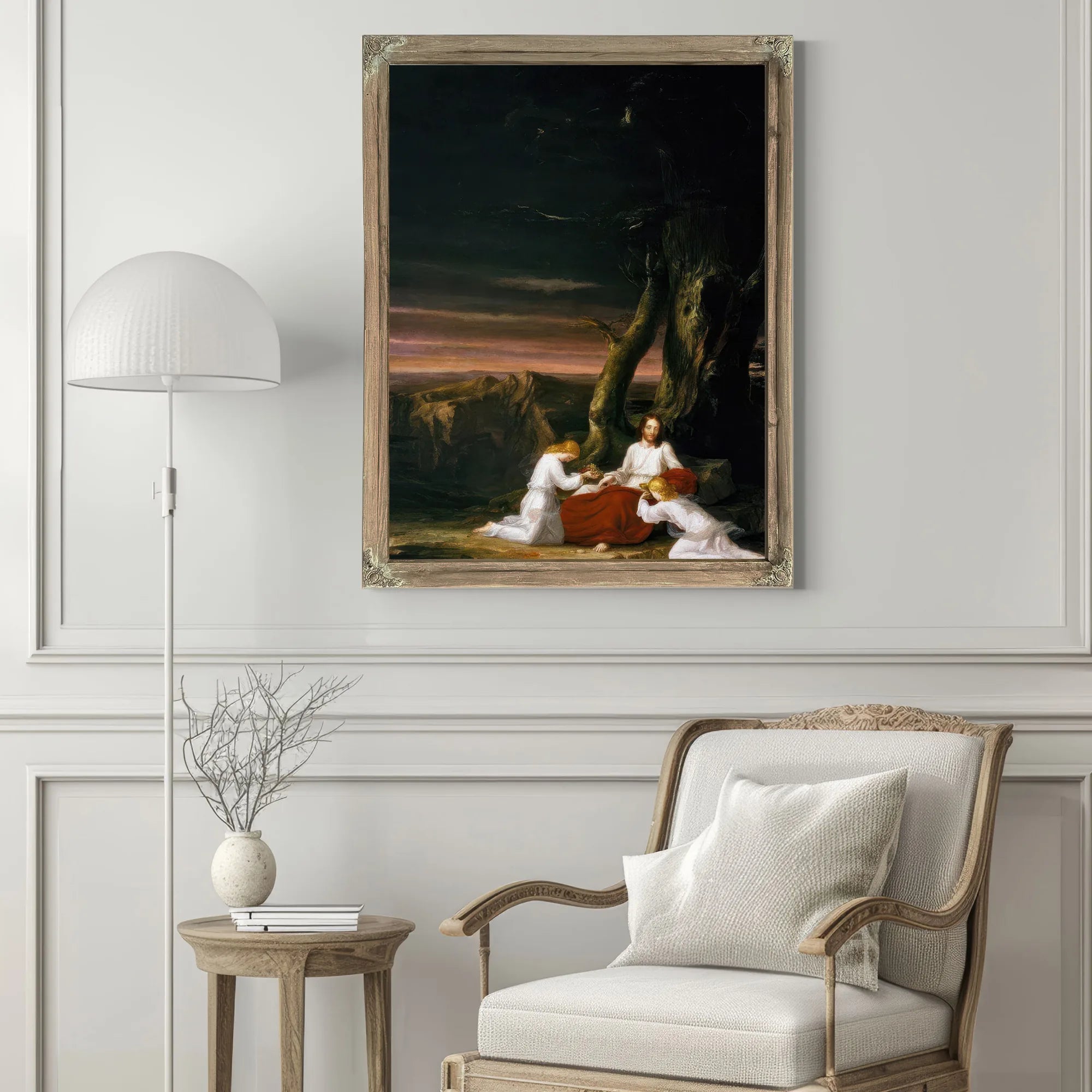 Angels Ministering To Christ In The Wilderness By Thomas Cole Fine Art Print