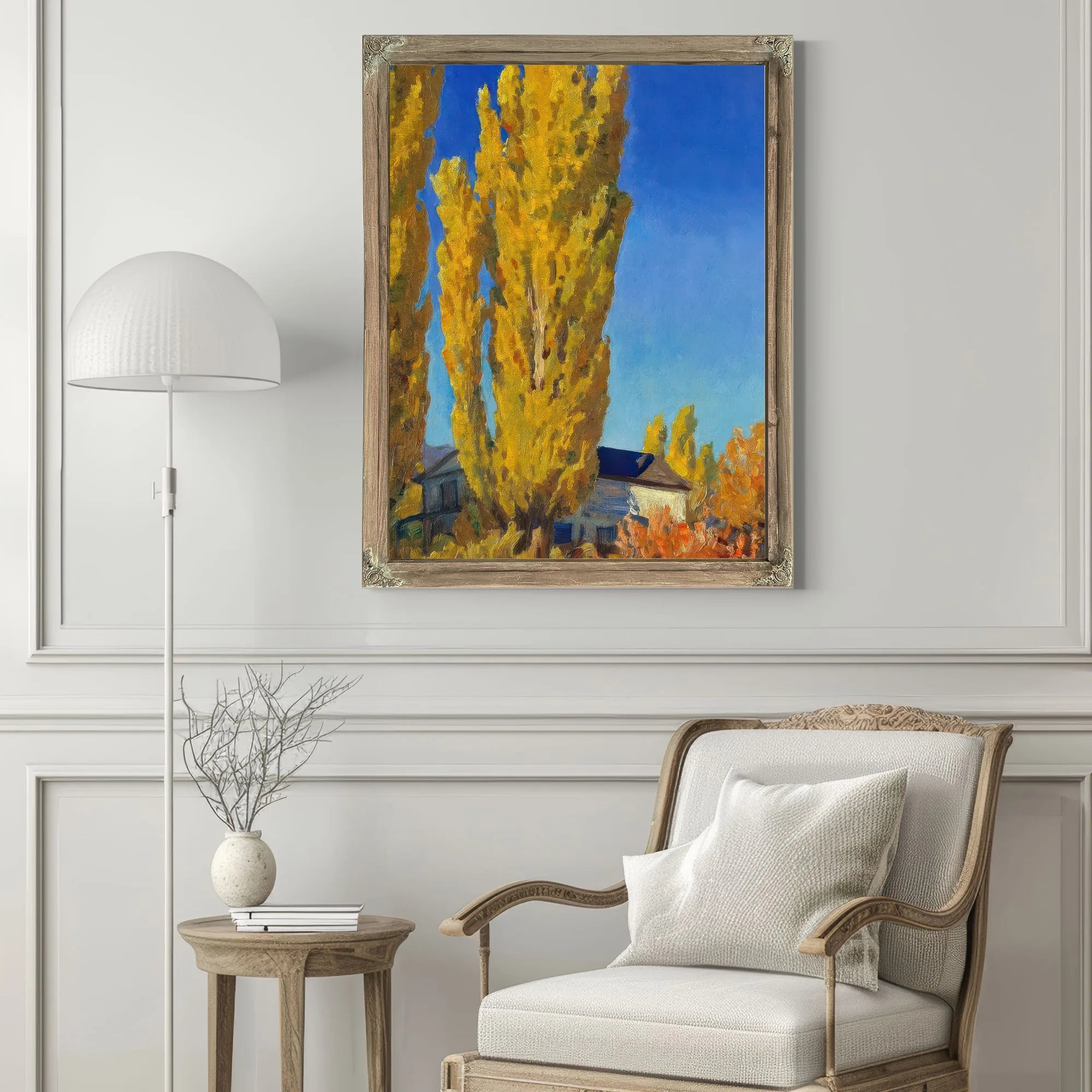 Poplars Of Old Carson By Maynard Dixon Fine Art Print