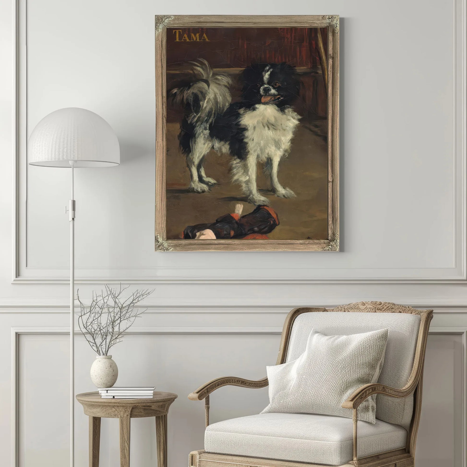 Tama, The Japanese Dog By Edouard Manet Fine Art Print
