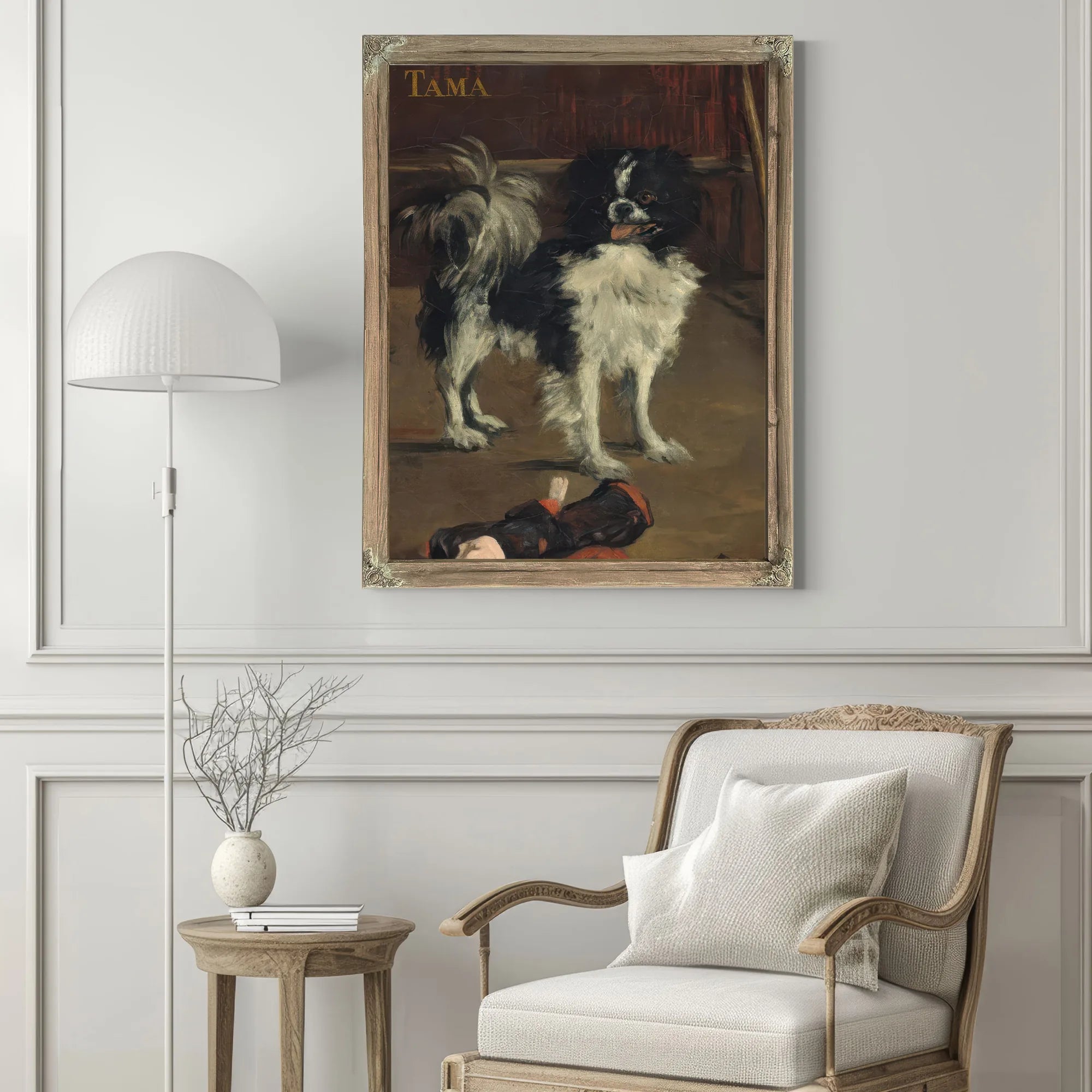 Tama, The Japanese Dog By Edouard Manet Fine Art Print