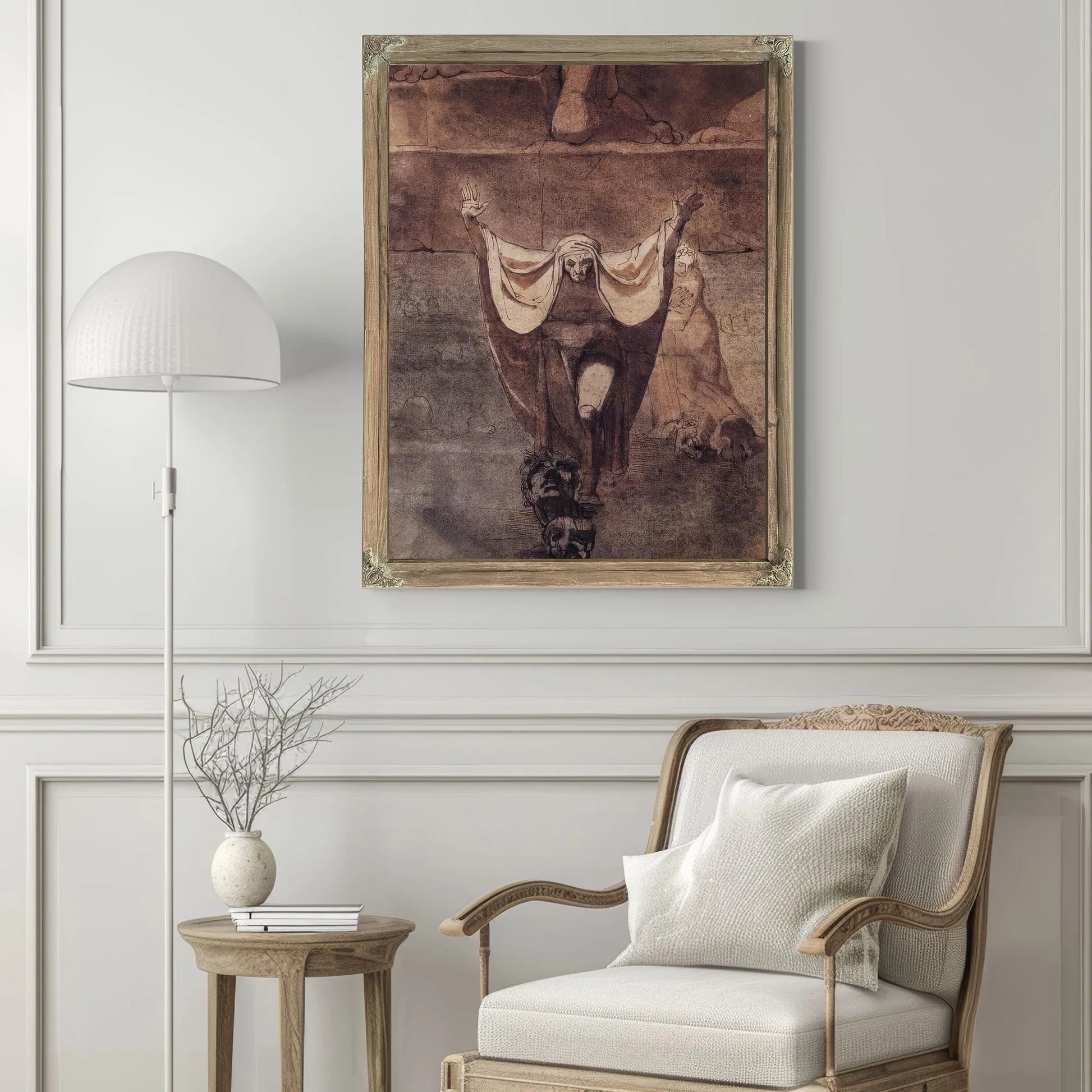 Dante And Virgil On The Ice Of Kocythos By Henry Fuseli Fine Art Print