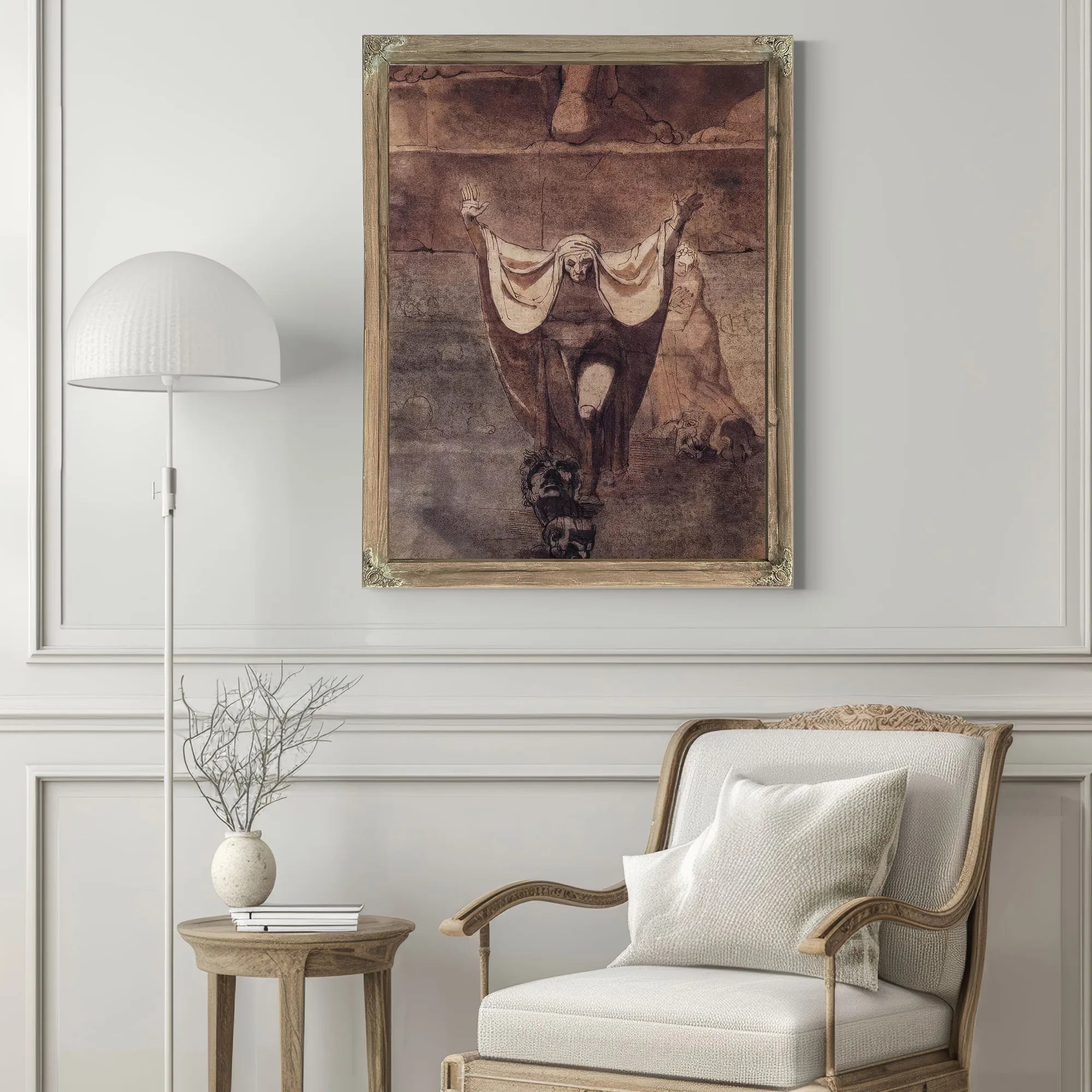 Dante And Virgil On The Ice Of Kocythos By Henry Fuseli Fine Art Print