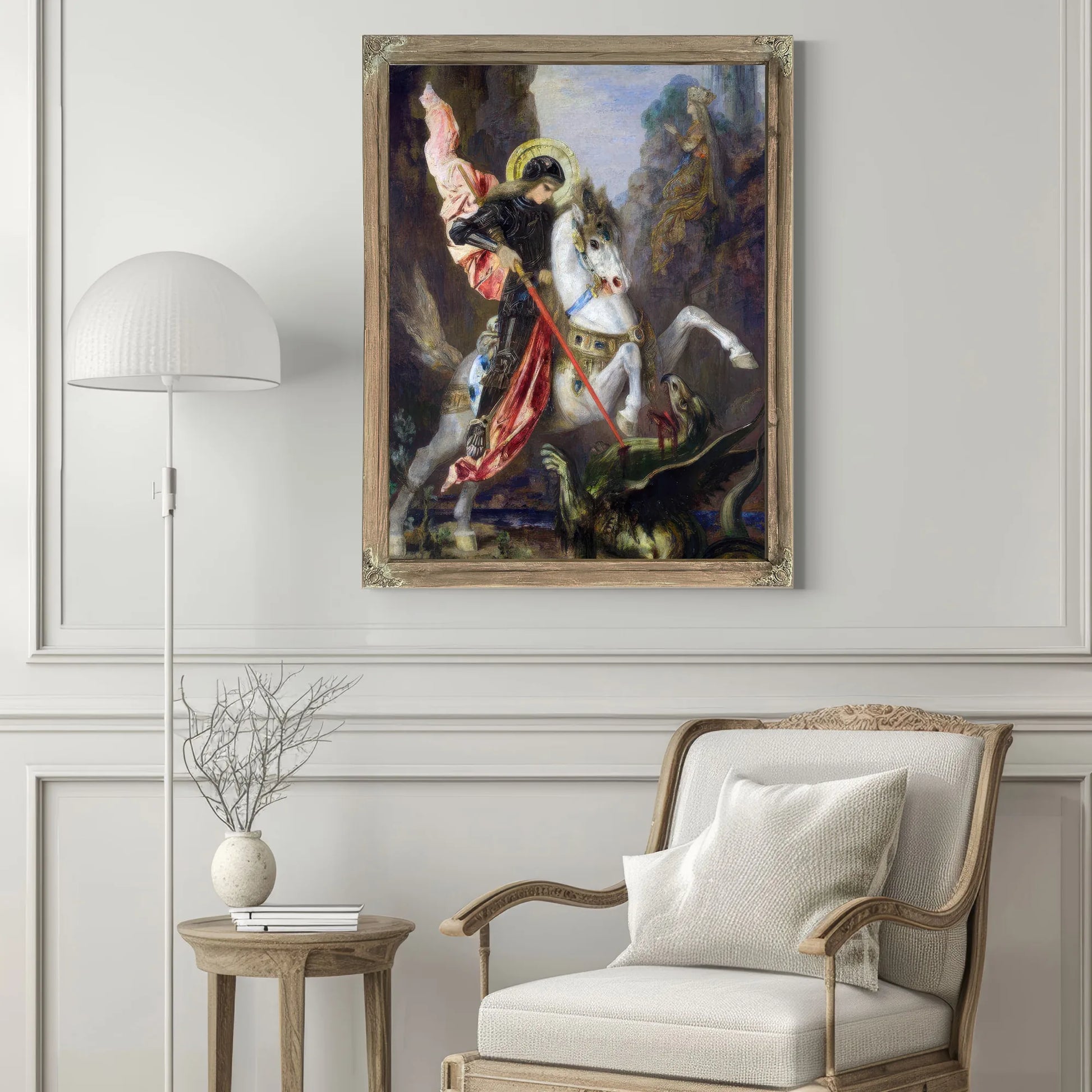 Saint George And The Dragon 1890 By Gustave Moreau Fine Art Print