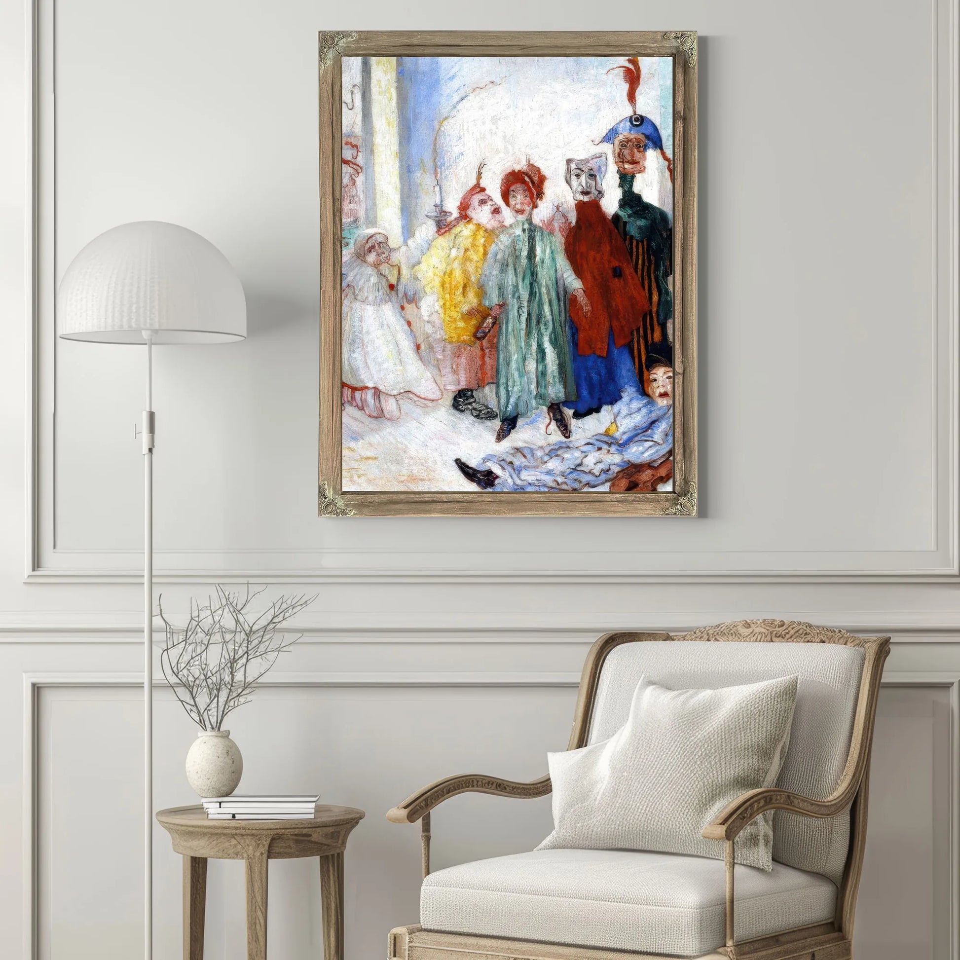 Strange Masks By James Ensor Fine Art Print