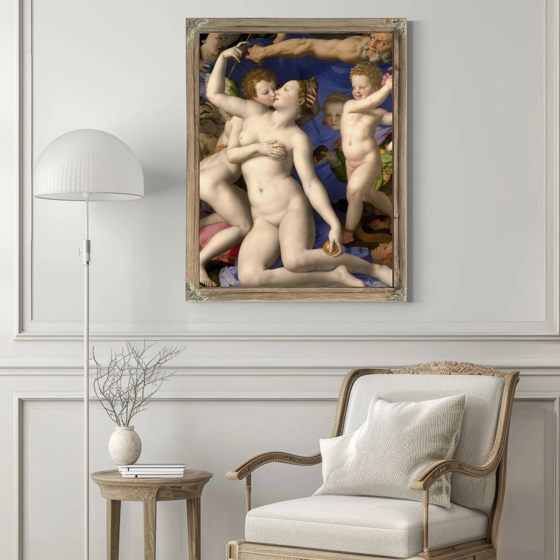 An Allegory With Venus And Cupid 1545 Mannerism National Gallery Uk Medium By Agnolo Bronzino Fine Art Print