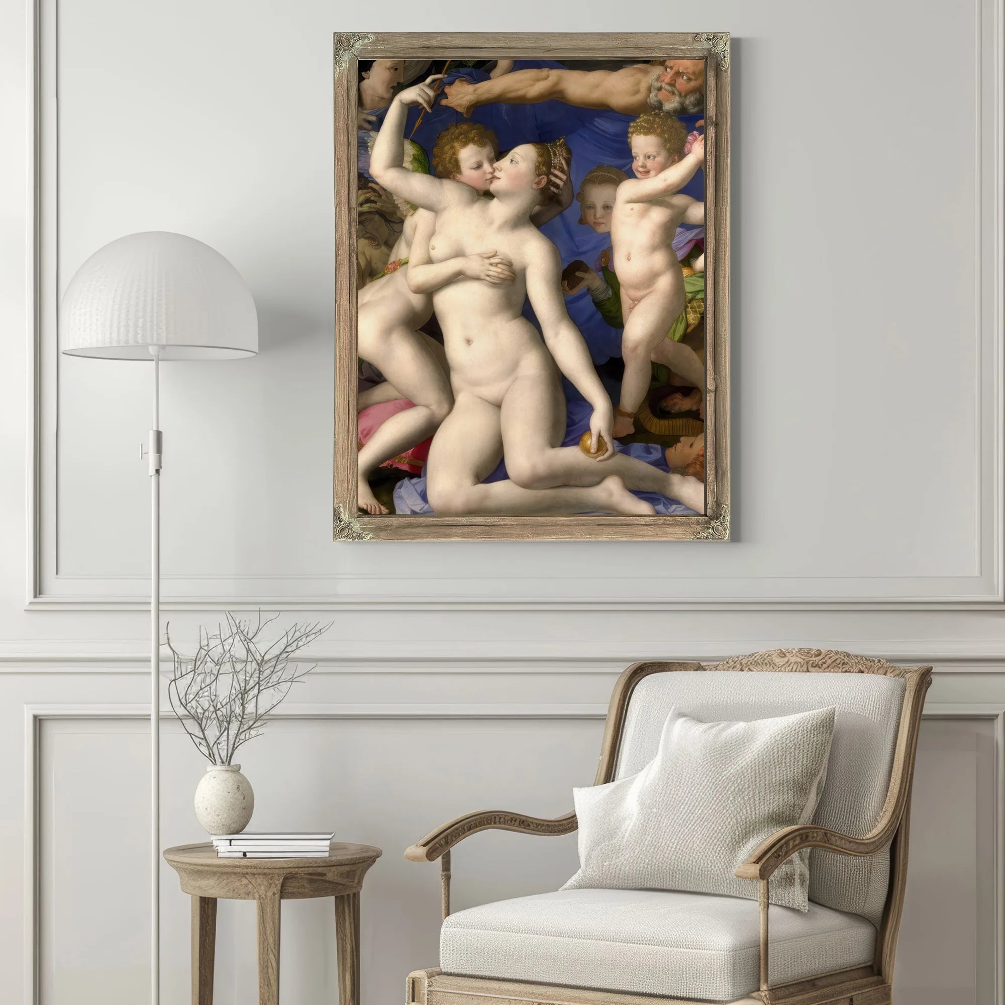An Allegory With Venus And Cupid 1545 Mannerism National Gallery Uk Medium By Agnolo Bronzino Fine Art Print