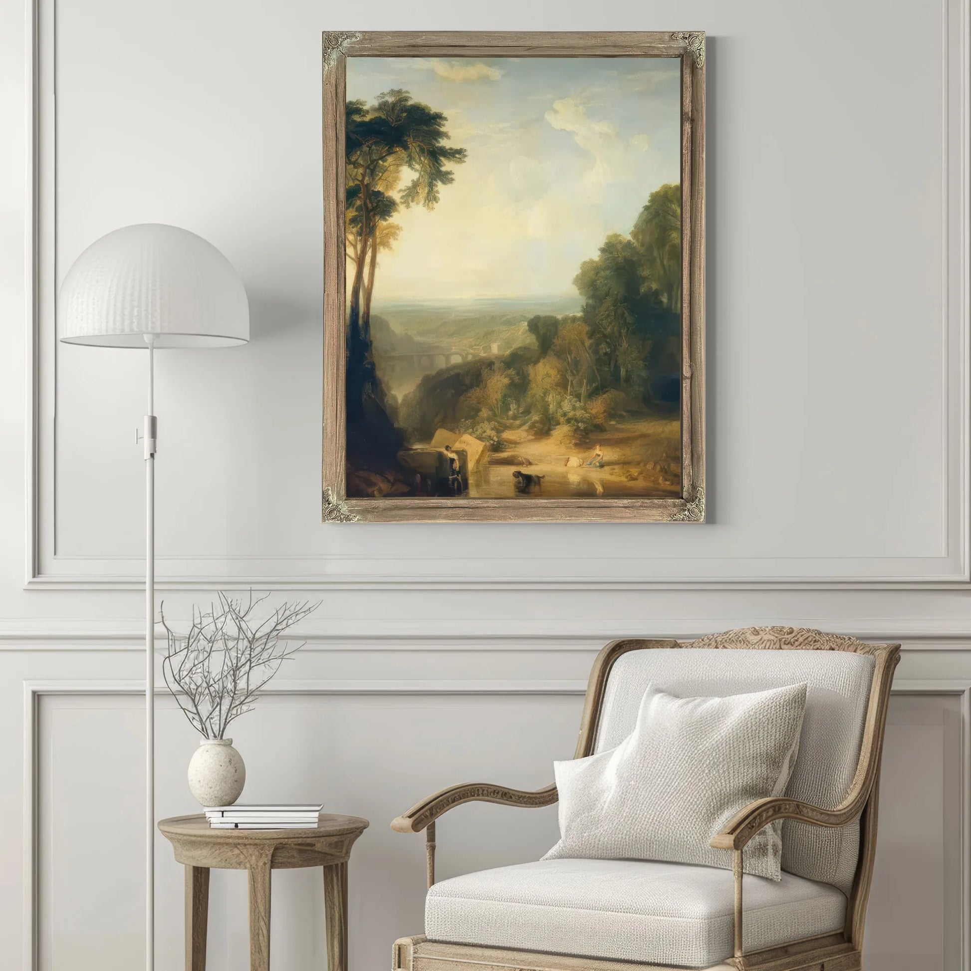Crossing The Brook By Jwm Turner Fine Art Print