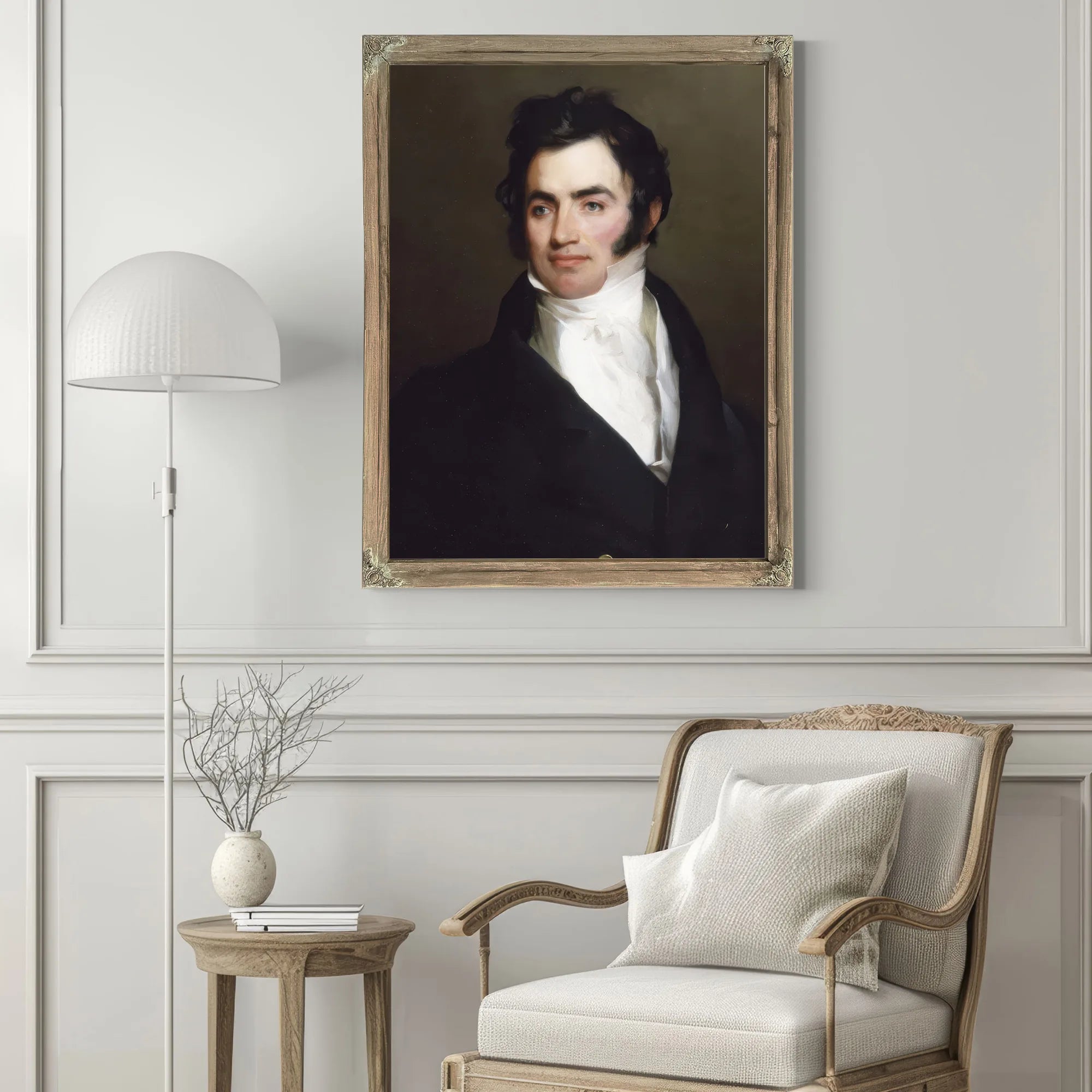 Portrait Of Benjamin Tevis By Thomas Sully Fine Art Print
