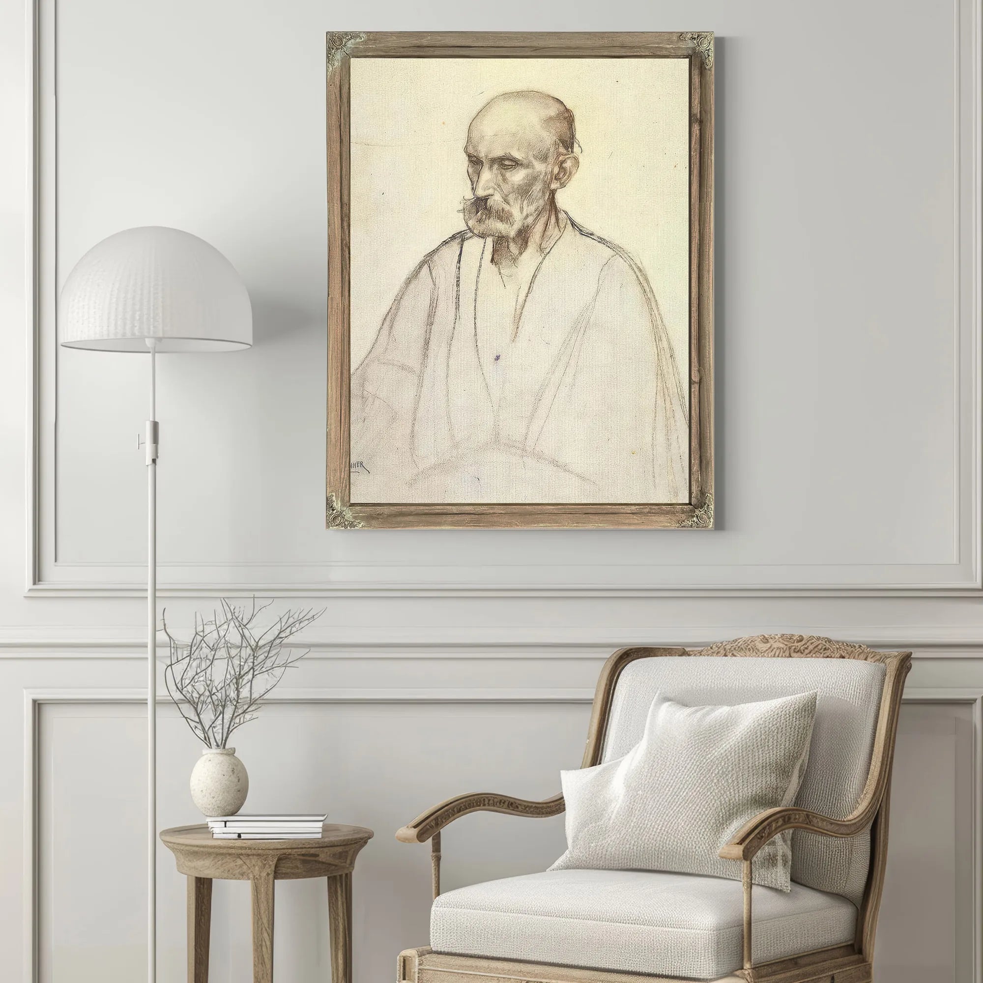 Study For The Disciple Peter By Henry Ossawa Tanner Fine Art Print