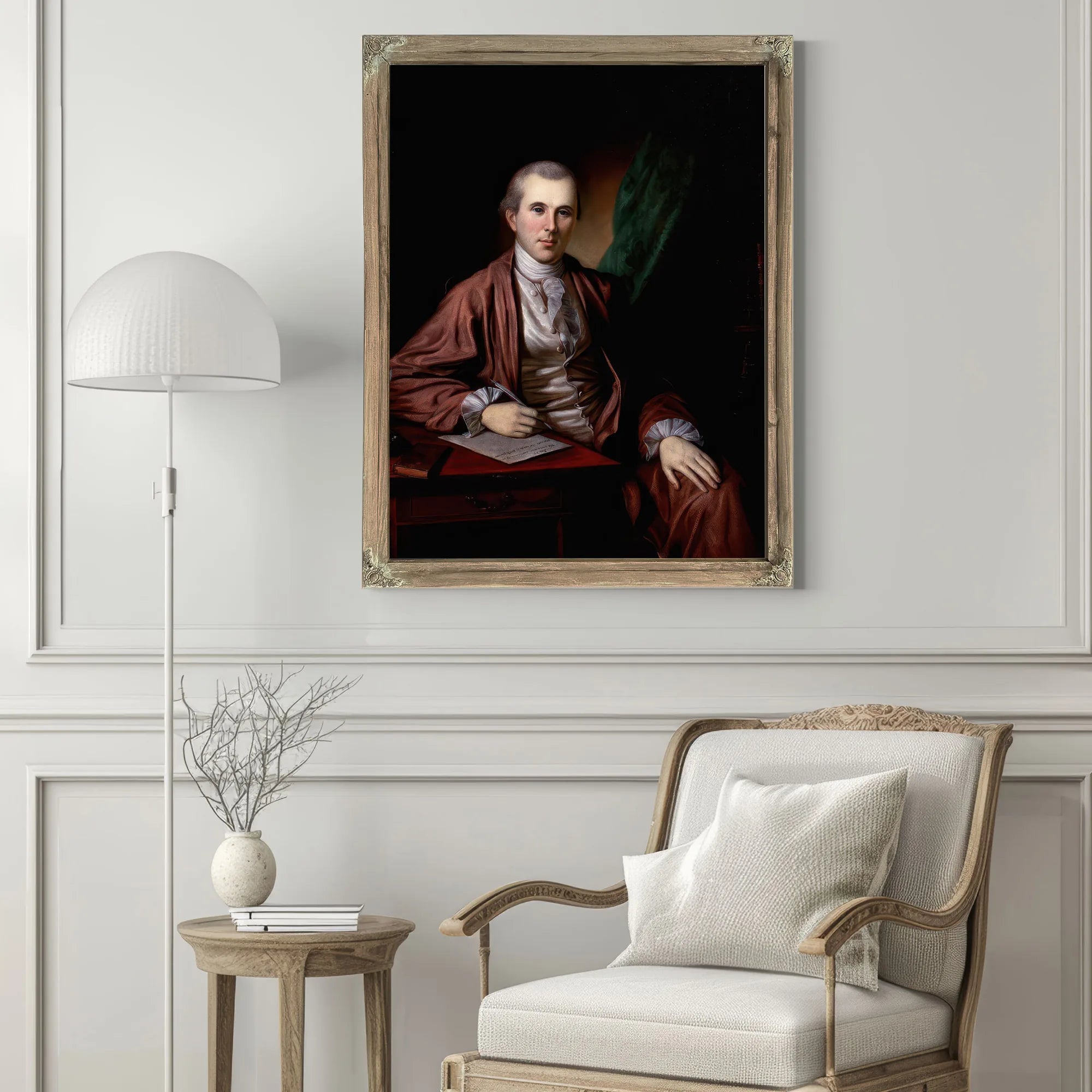 Portrait Of Dr. Benjamin Rush By Charles Willson Peale Fine Art Print