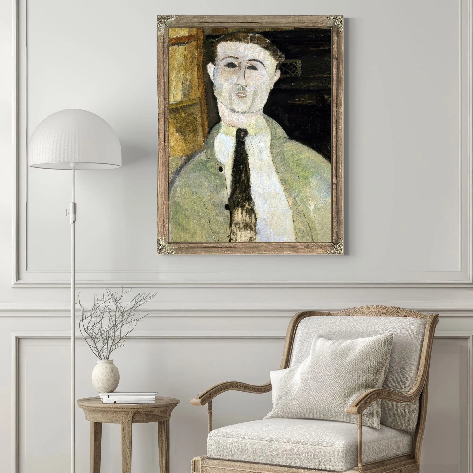 Paul Guillaume By Amedeo Modigliani Fine Art Print