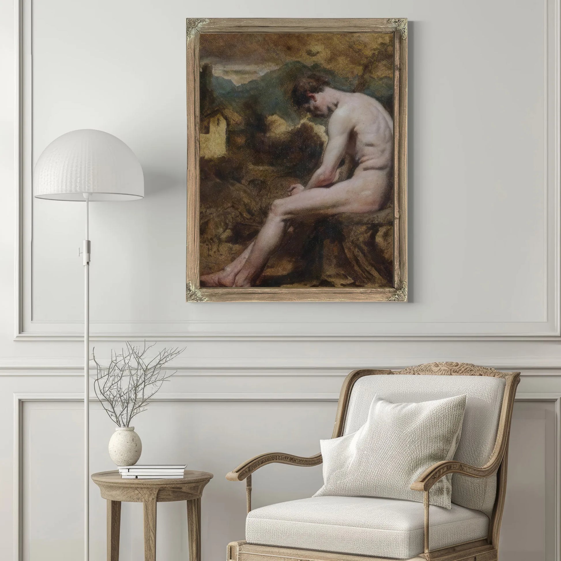 Study Of A Male Nude By William Etty Fine Art Print