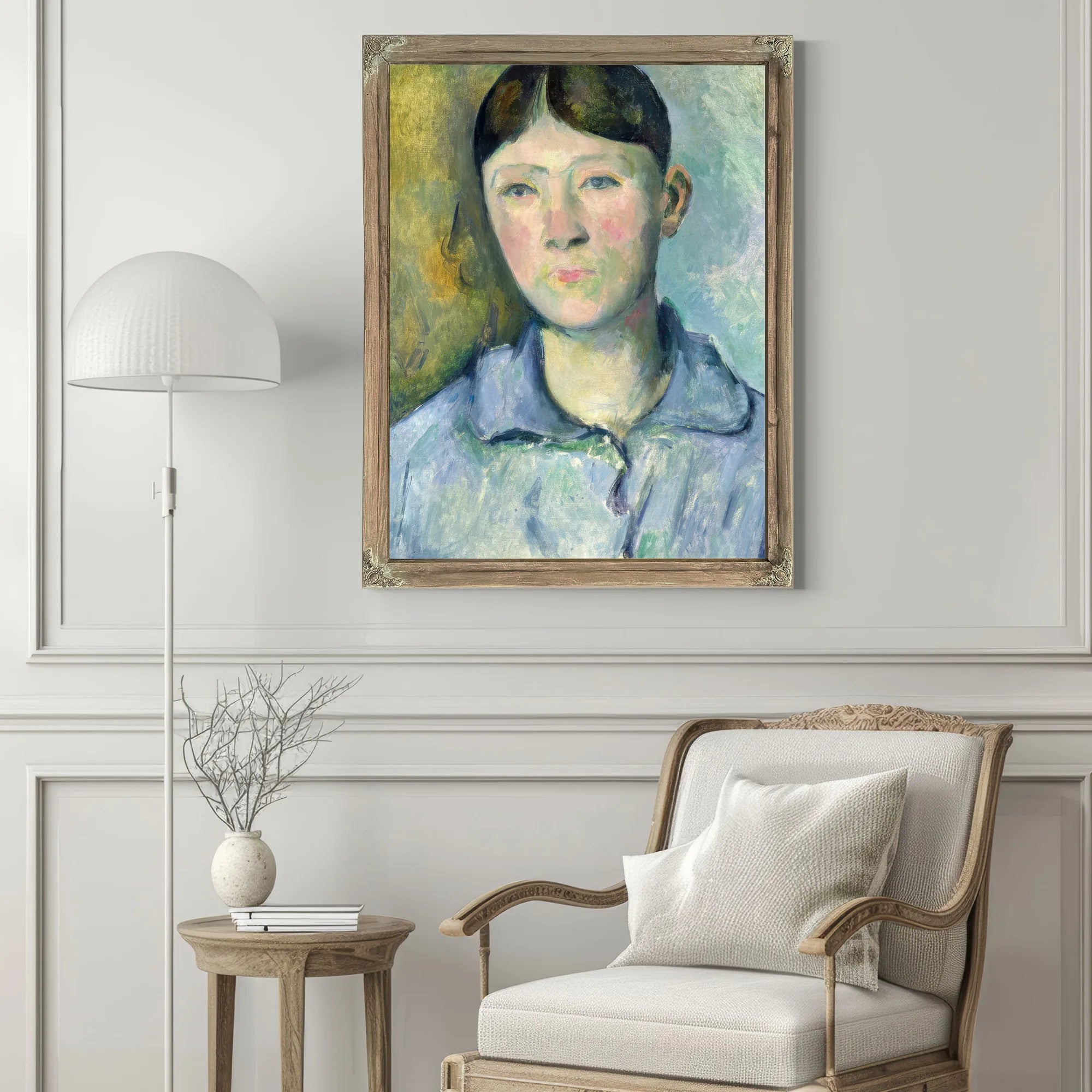 Portrait Of Madame Cezanne By Paul Cezanne Fine Art Print
