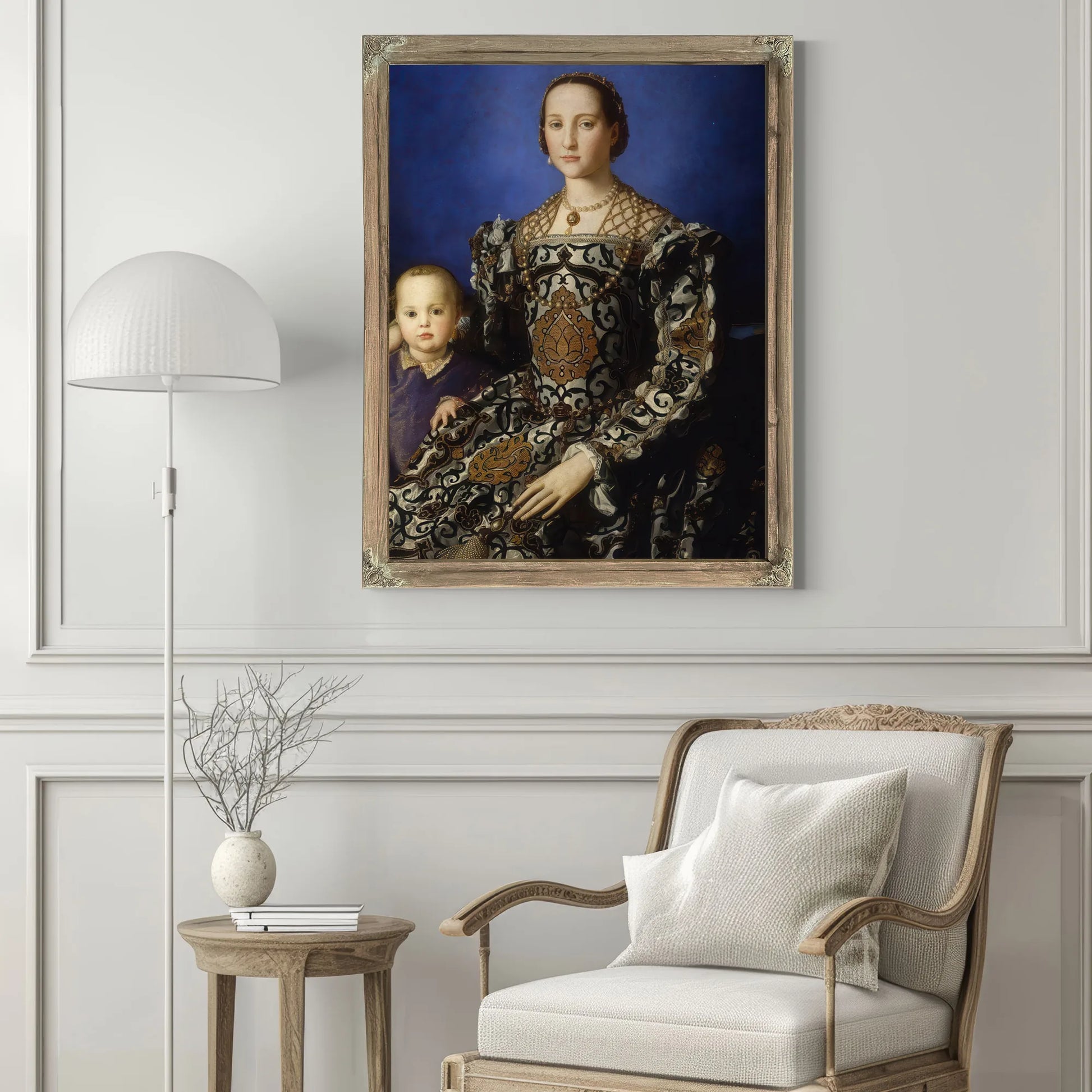 Angelo Bronzino Eleanor Of Toledo With Her Son 1554 1555 Mannerism 115X96Cm Uffizi Gallery Florence By Agnolo Bronzino Fine Art Print