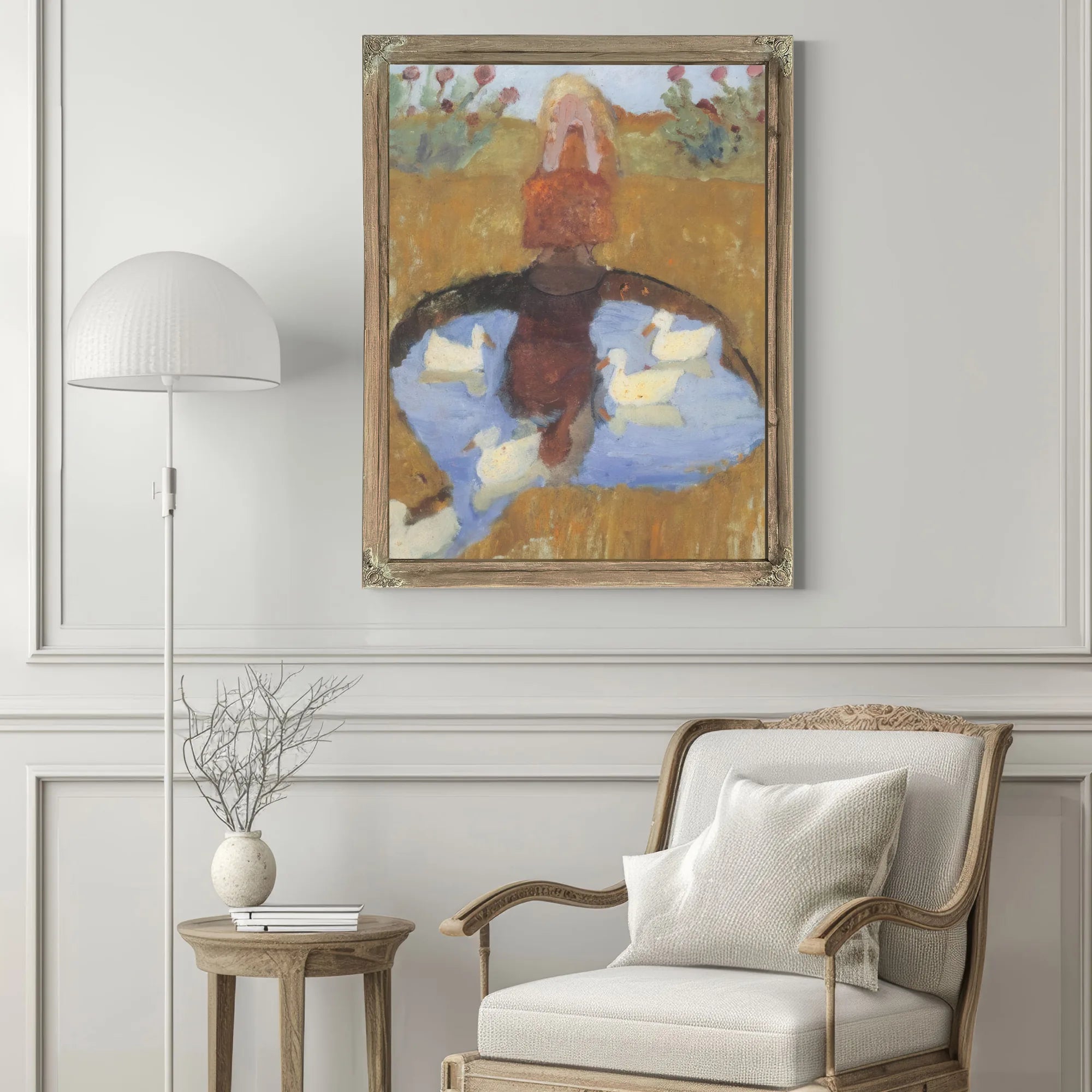 Girl At The Duck Pond By Paula Modersohn Becker Fine Art Print