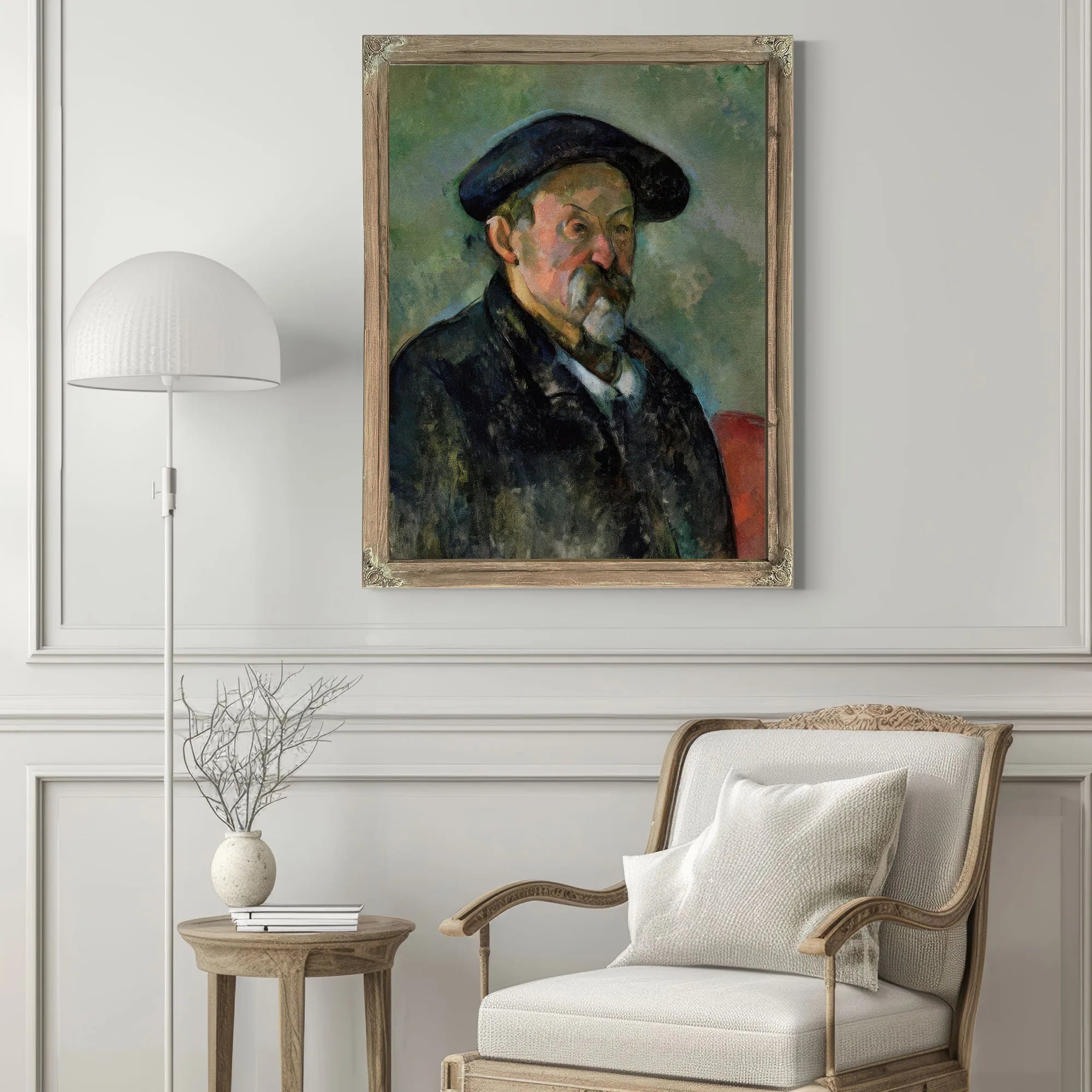 Self Portrait With Beret By Paul Cezanne Fine Art Print