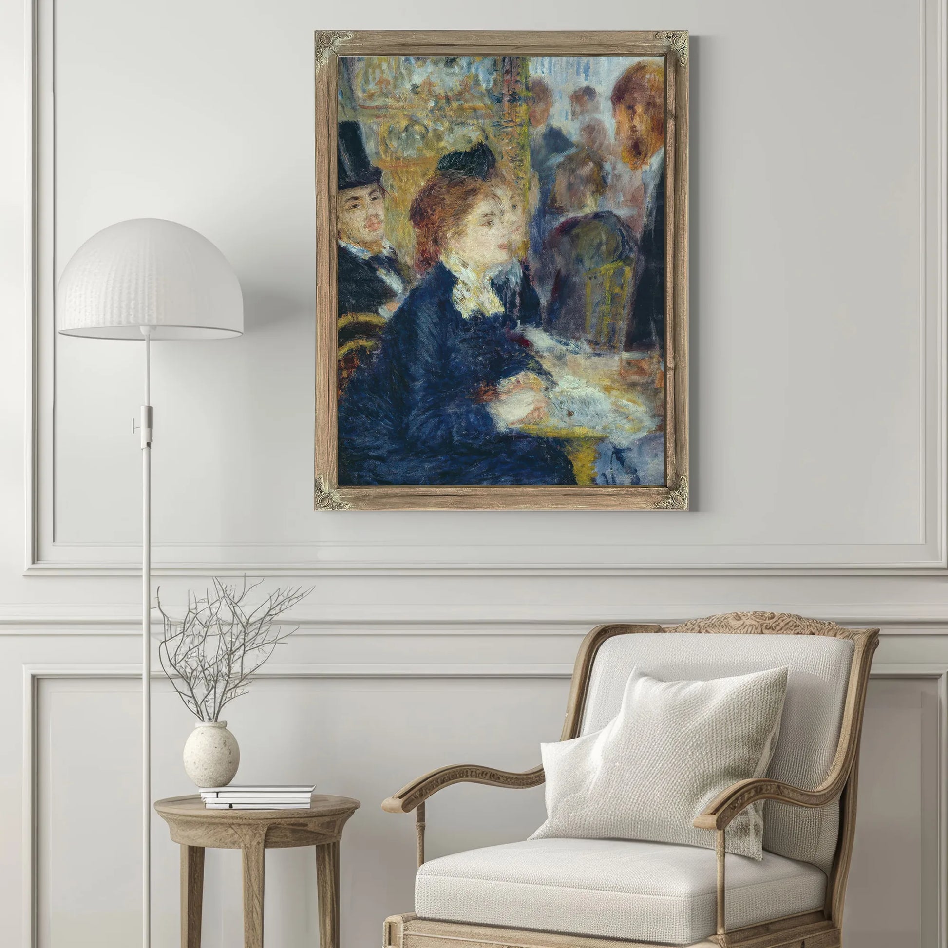 At The Cafe By Pierre Auguste Renoir Fine Art Print