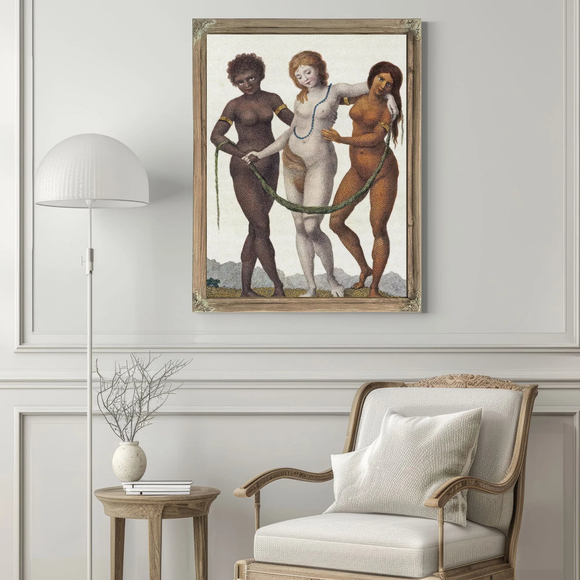 Europe Supported By Africa And America By William Blake Fine Art Print