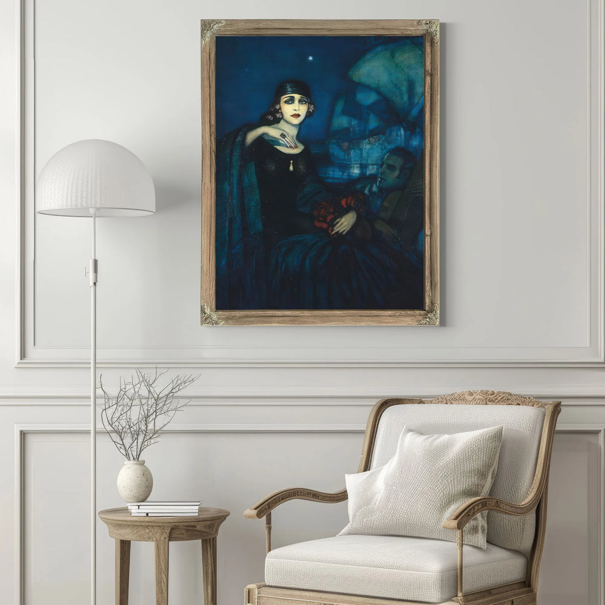 Federico Beltran Masses Pola Negri And Rudolph Valentino. By Federico Beltran Masses Fine Art Print