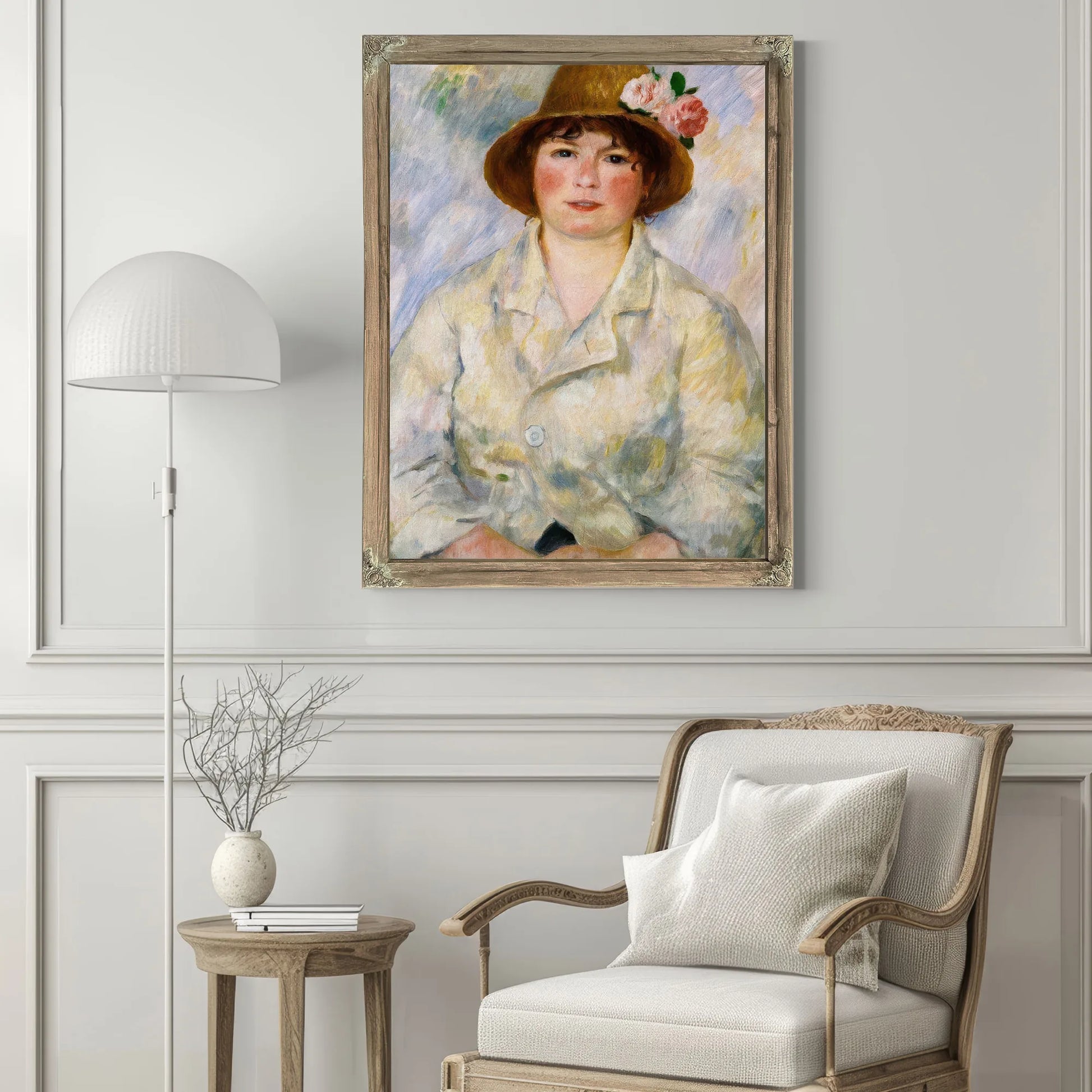 Portrait Of Madame Renoir By Pierre August Renoir Fine Art Print