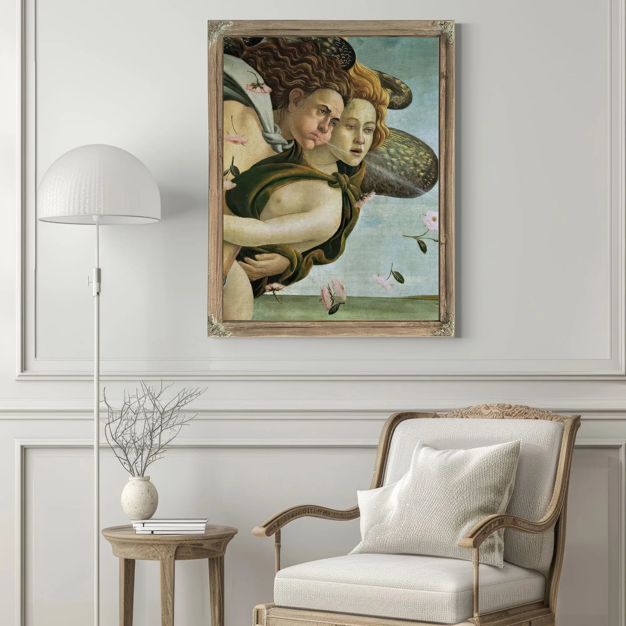 Zephyr And Chloris Detail From The Birth Of Venus By Sandro Botticelli Fine Art Print