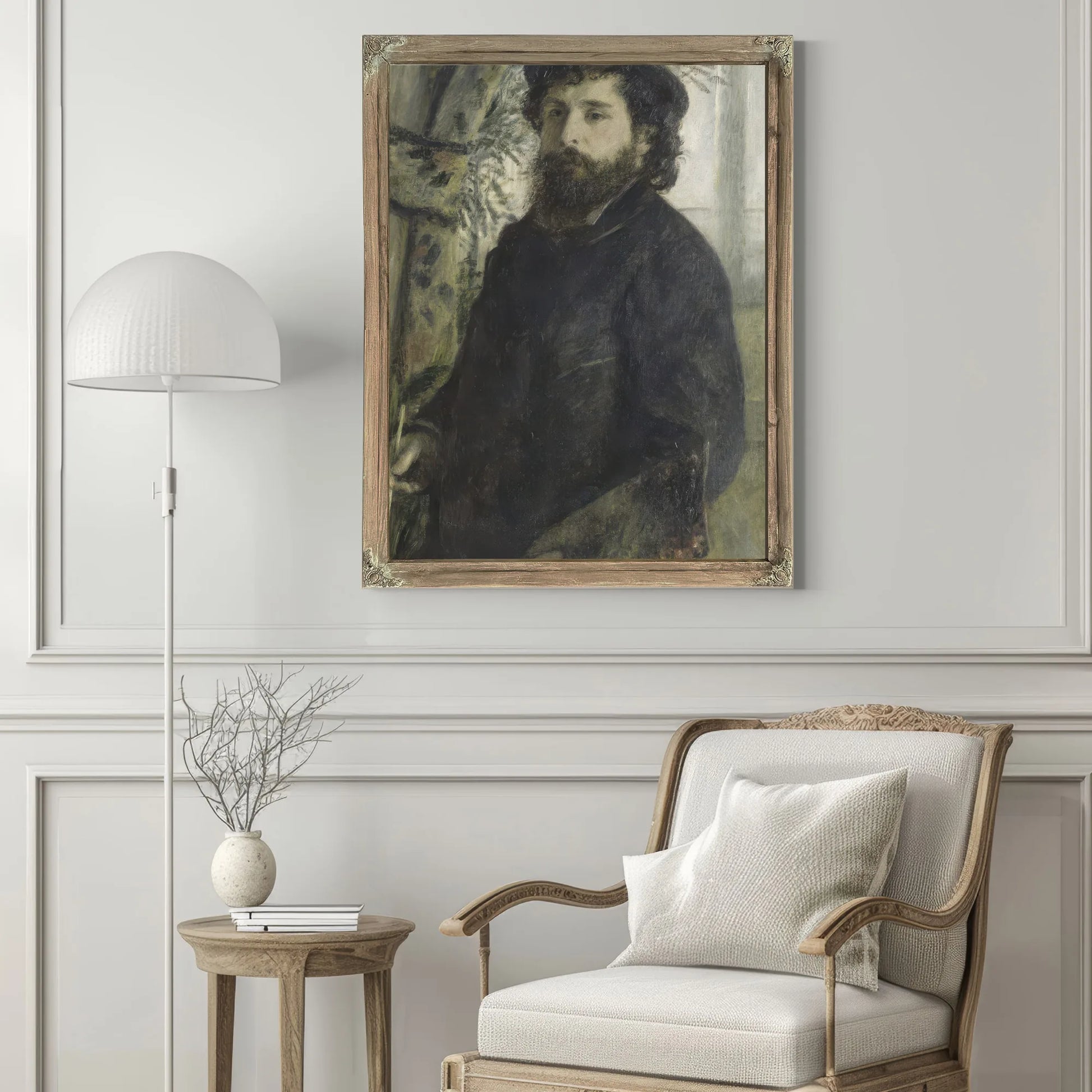 Claude Monet By Pierre Auguste Renoir Fine Art Print