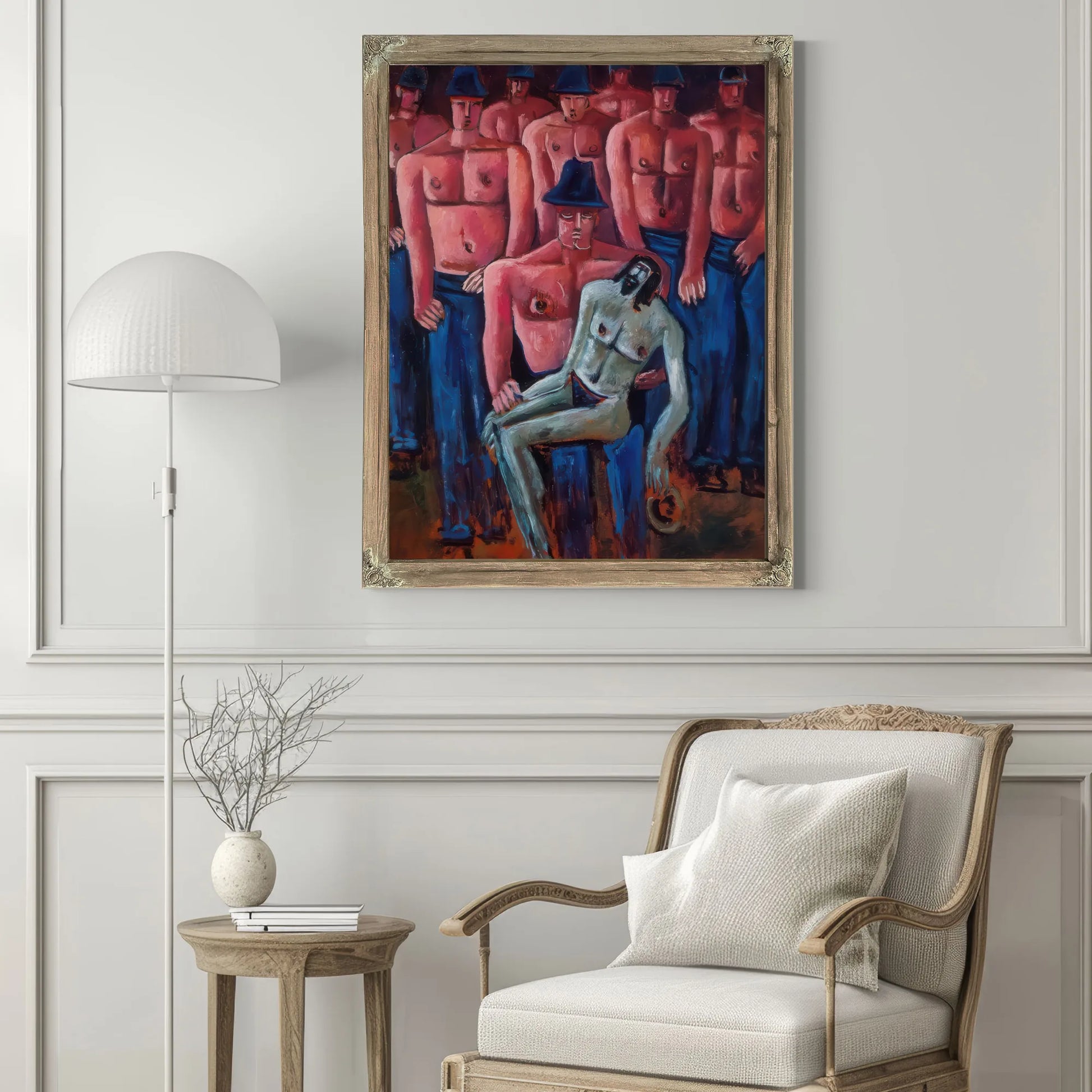 Christ Held My Half Naked Men By Marsden Hartley Fine Art Print