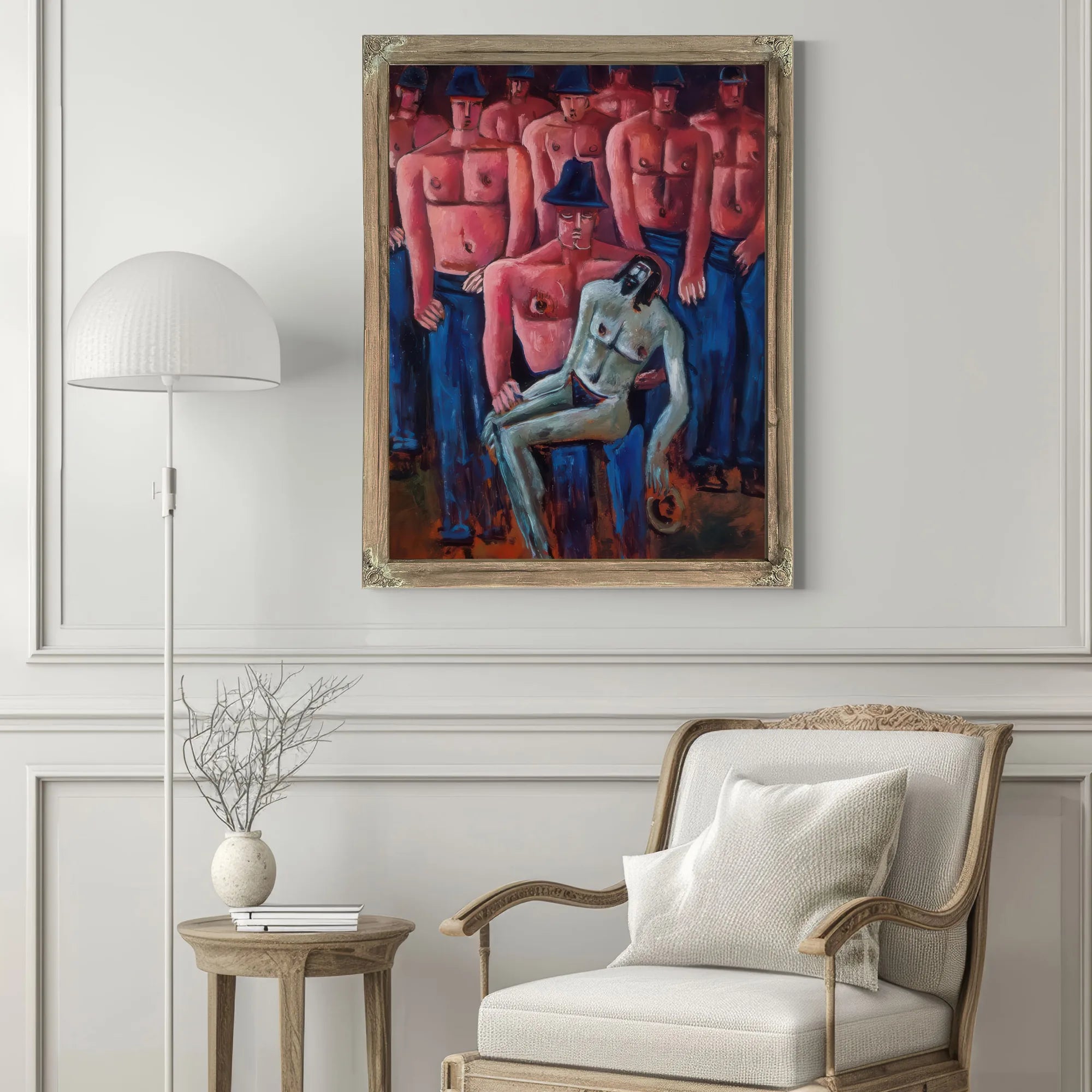 Christ Held My Half Naked Men By Marsden Hartley Fine Art Print