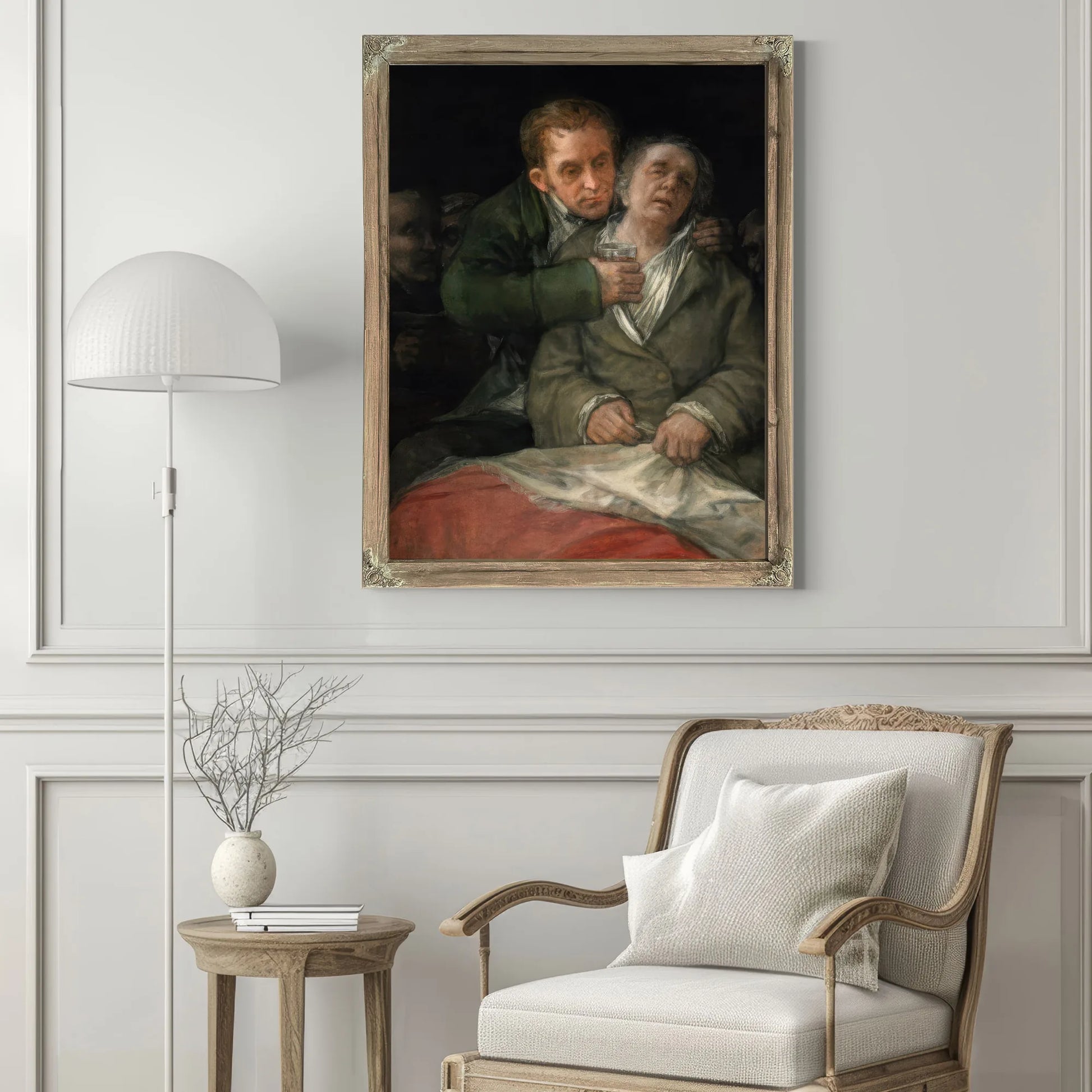 Self Portrait With Dr Arrieta By Francisco De Goya Fine Art Print