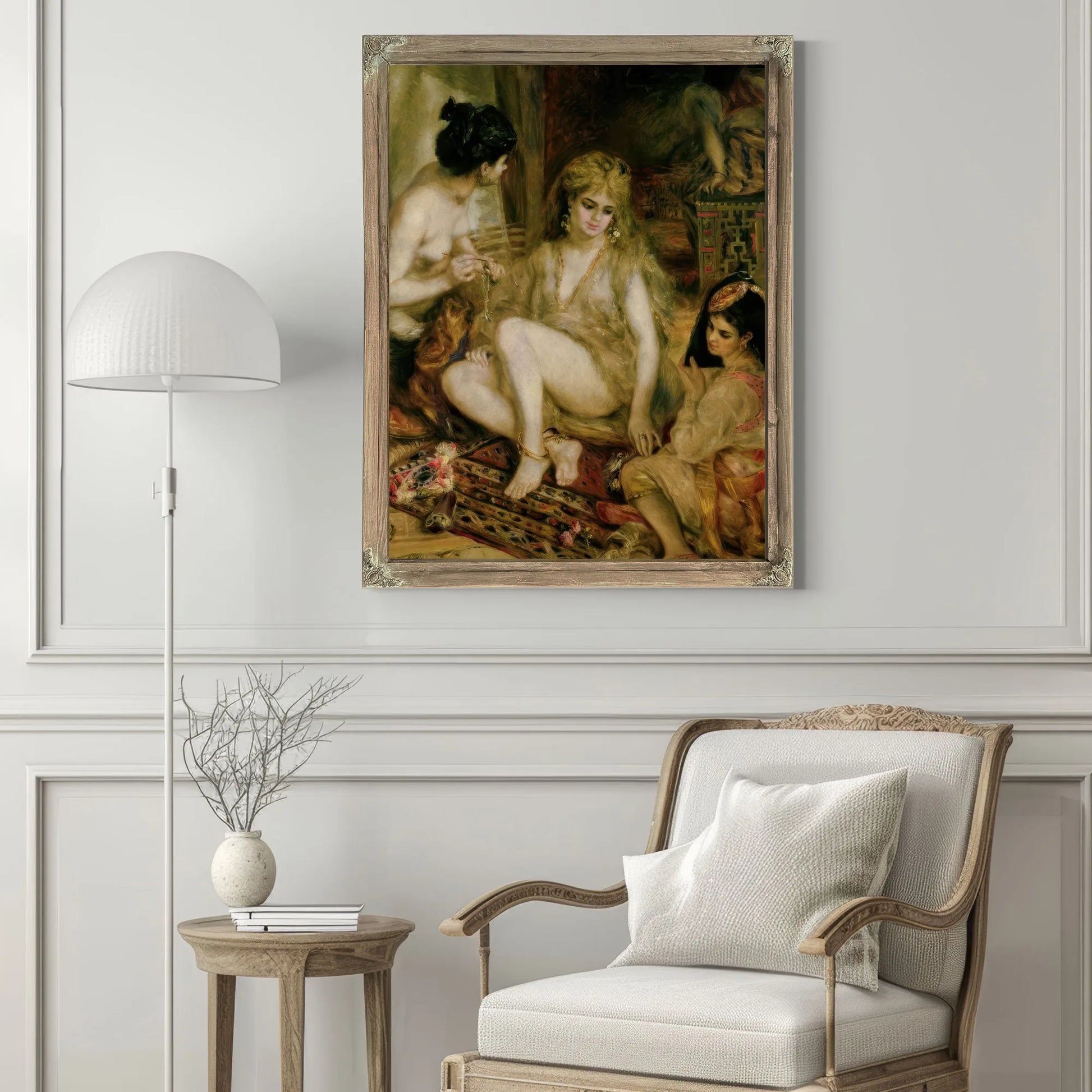 Interior Of A Harem In Montmartre, Parisian Women Dressed As Algerians By Pierre Auguste Renoir Fine Art Print