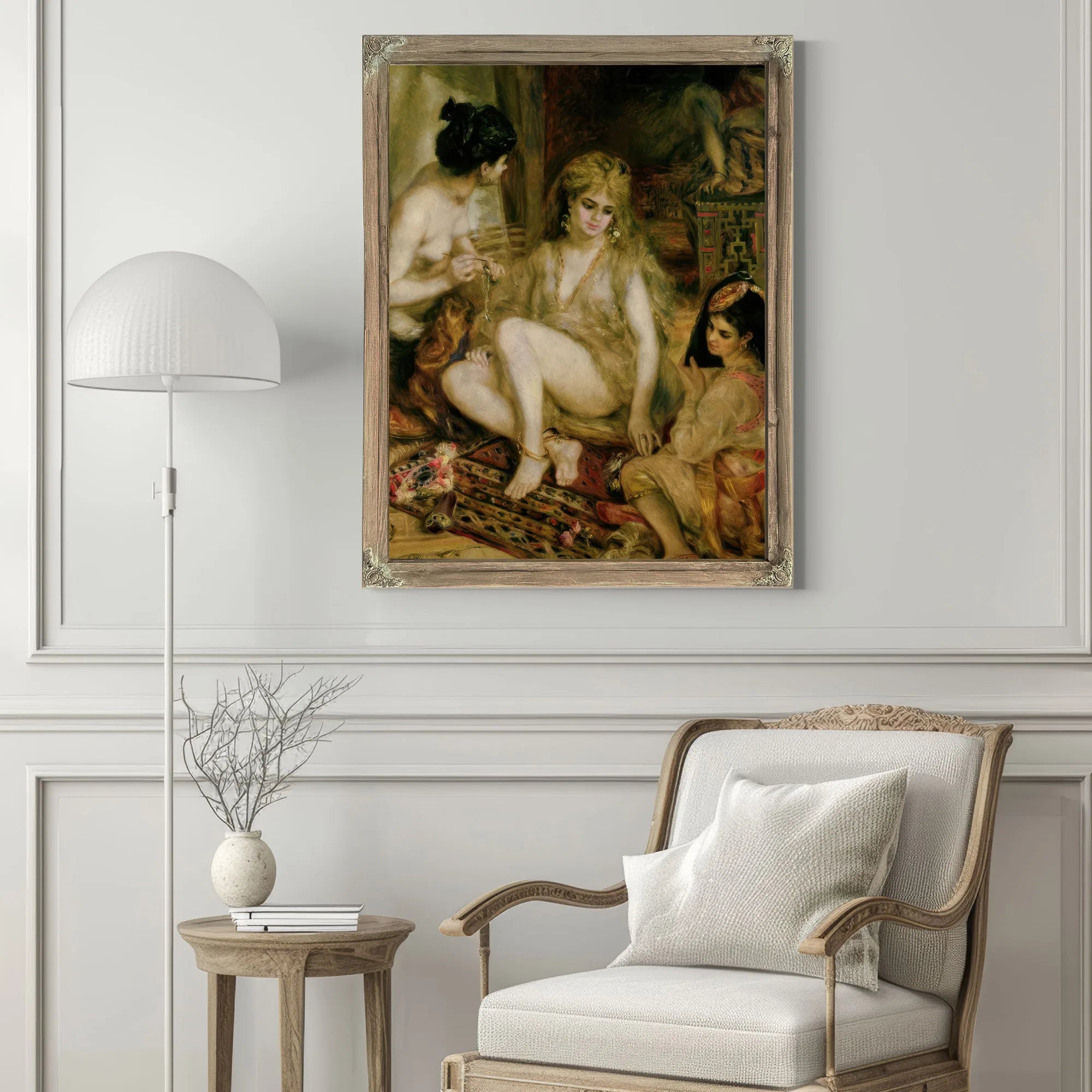 Interior Of A Harem In Montmartre, Parisian Women Dressed As Algerians By Pierre Auguste Renoir Fine Art Print